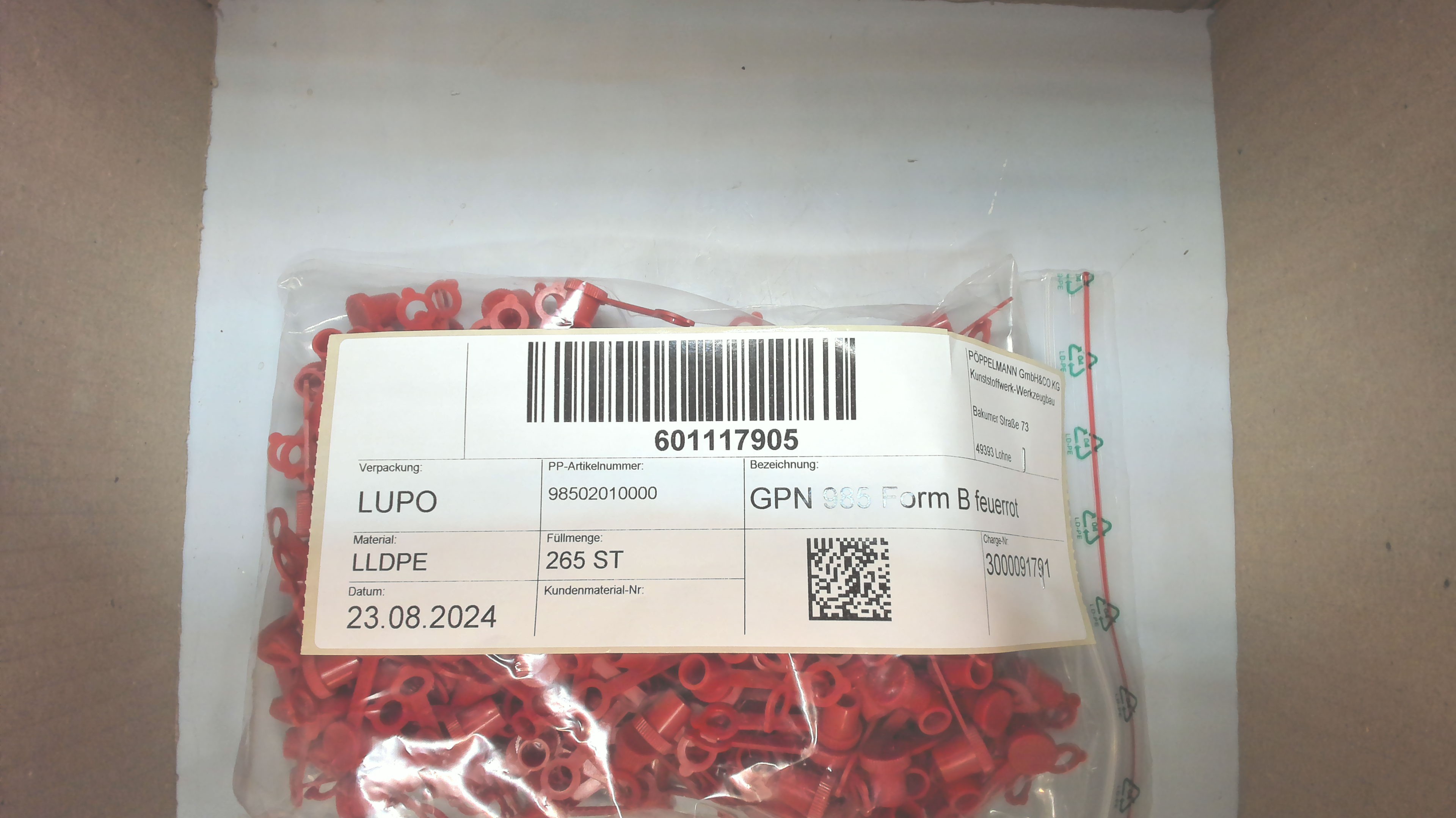 98502010000 / GPN 985 Form B rot