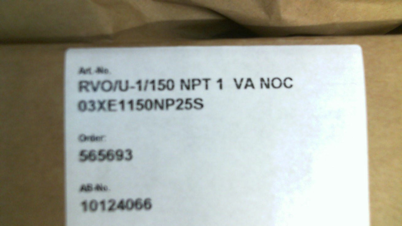 RVO/U-1/150NPT 1"