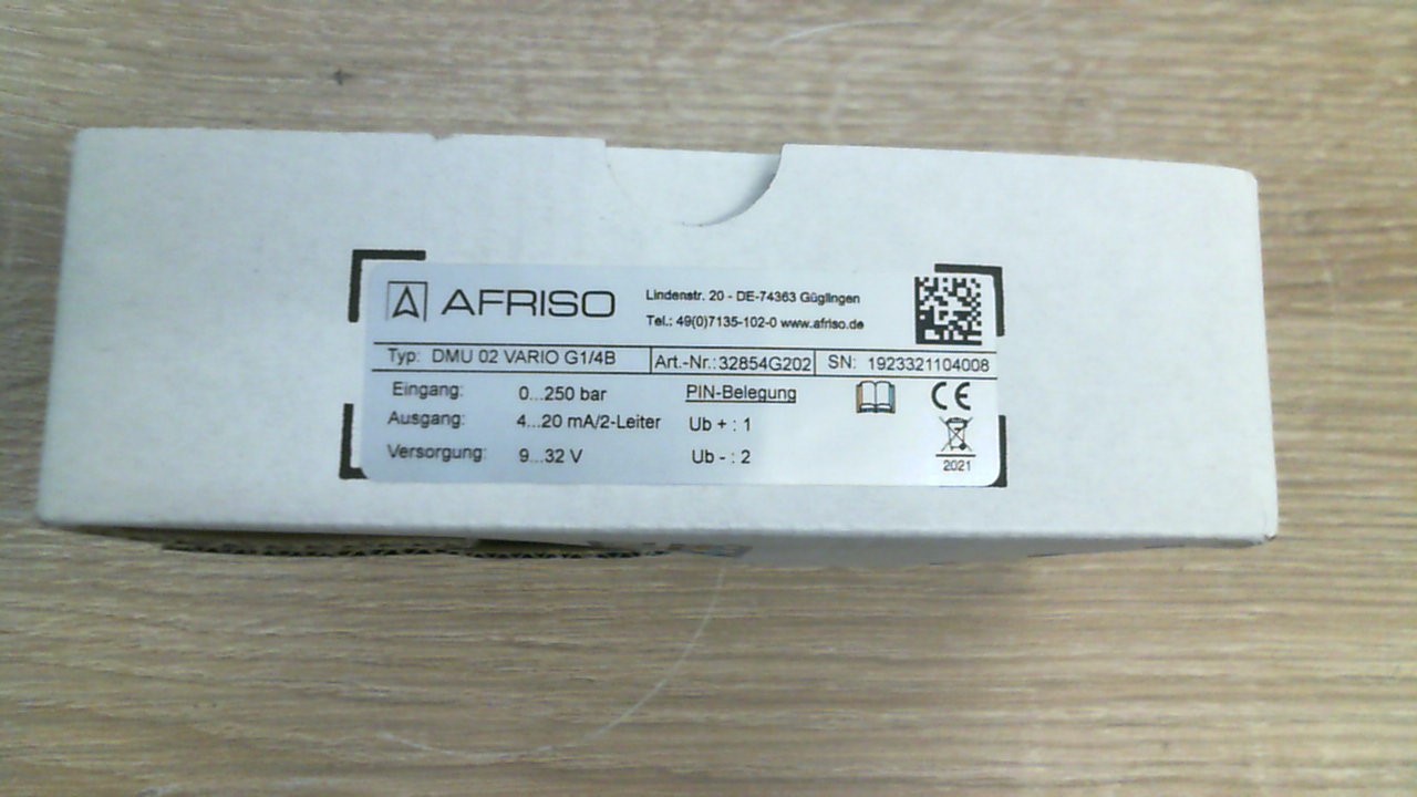 DMU 02 Vario 0/250bar G1/4B G2O2 (32854G2O2)