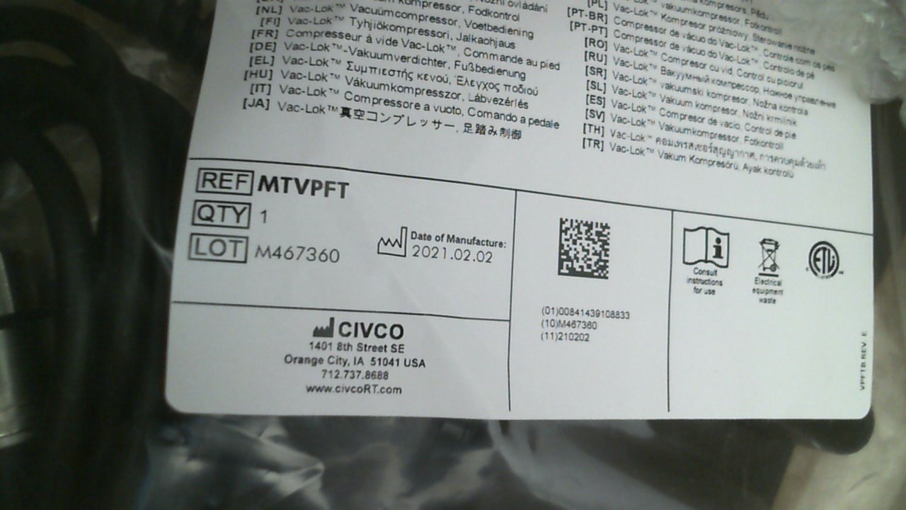 Nr.337303 Type MTVPFT