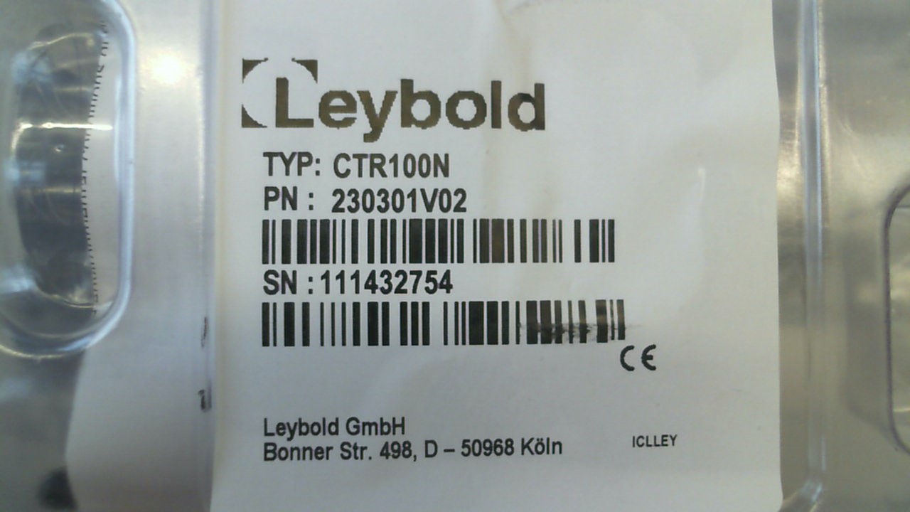 p/n: 230301V02; Type: CERAVAC CTR 100 N