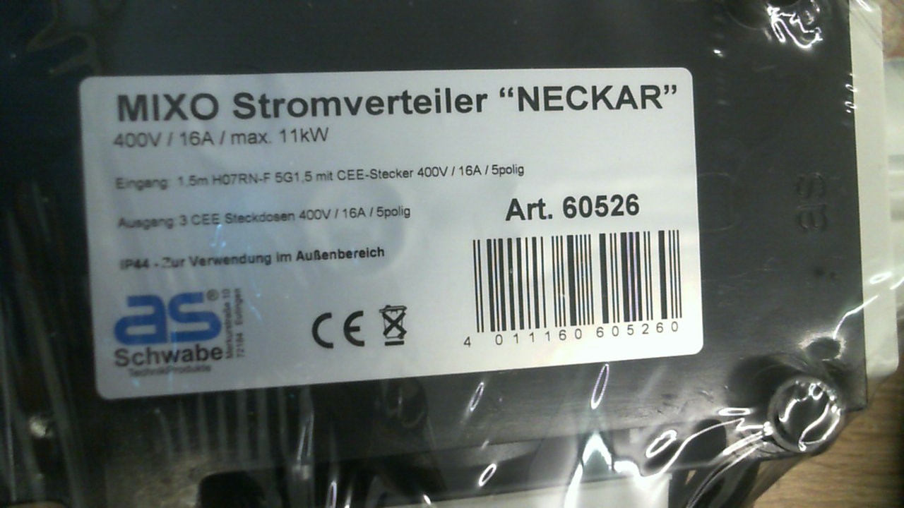 p/n: 60526; Type: MIXO NE­CKAR 16 A