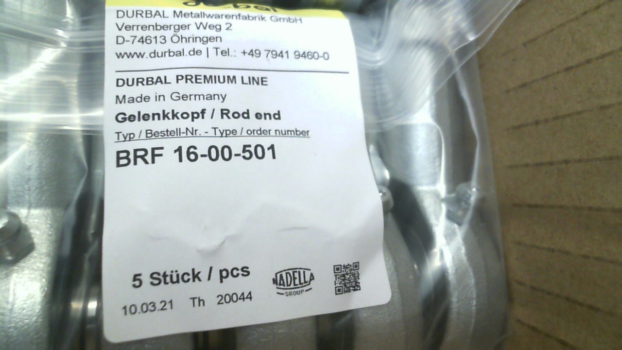 BRF 16-00-501 / BRF 16