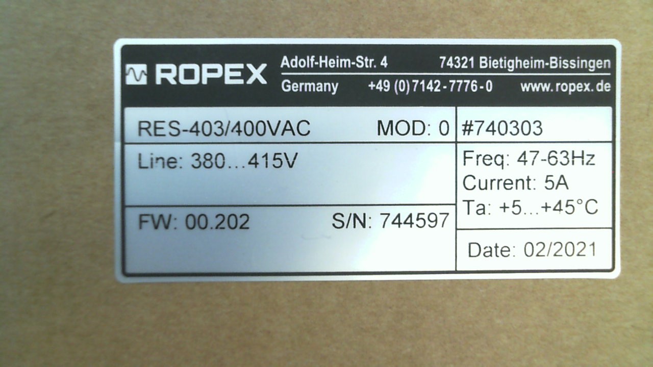 RES-403/400VAC (740303)