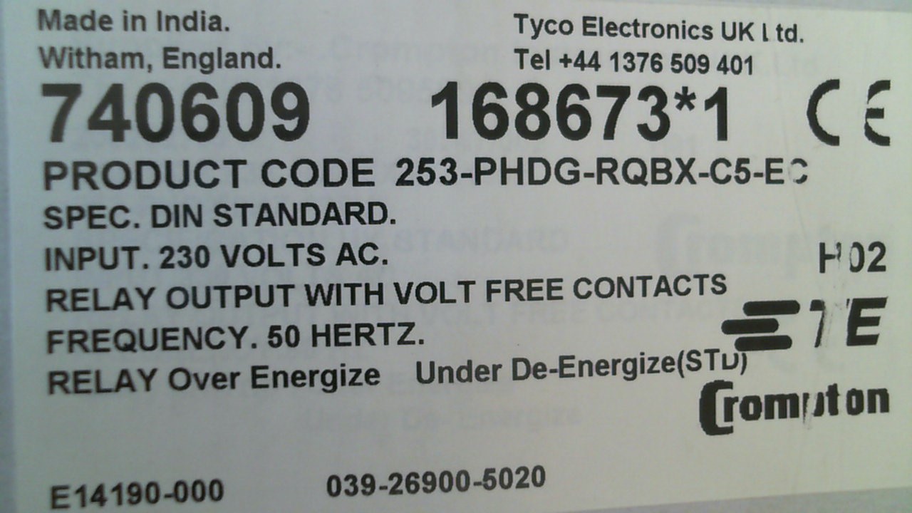253-PHDG - 230V/50Hz