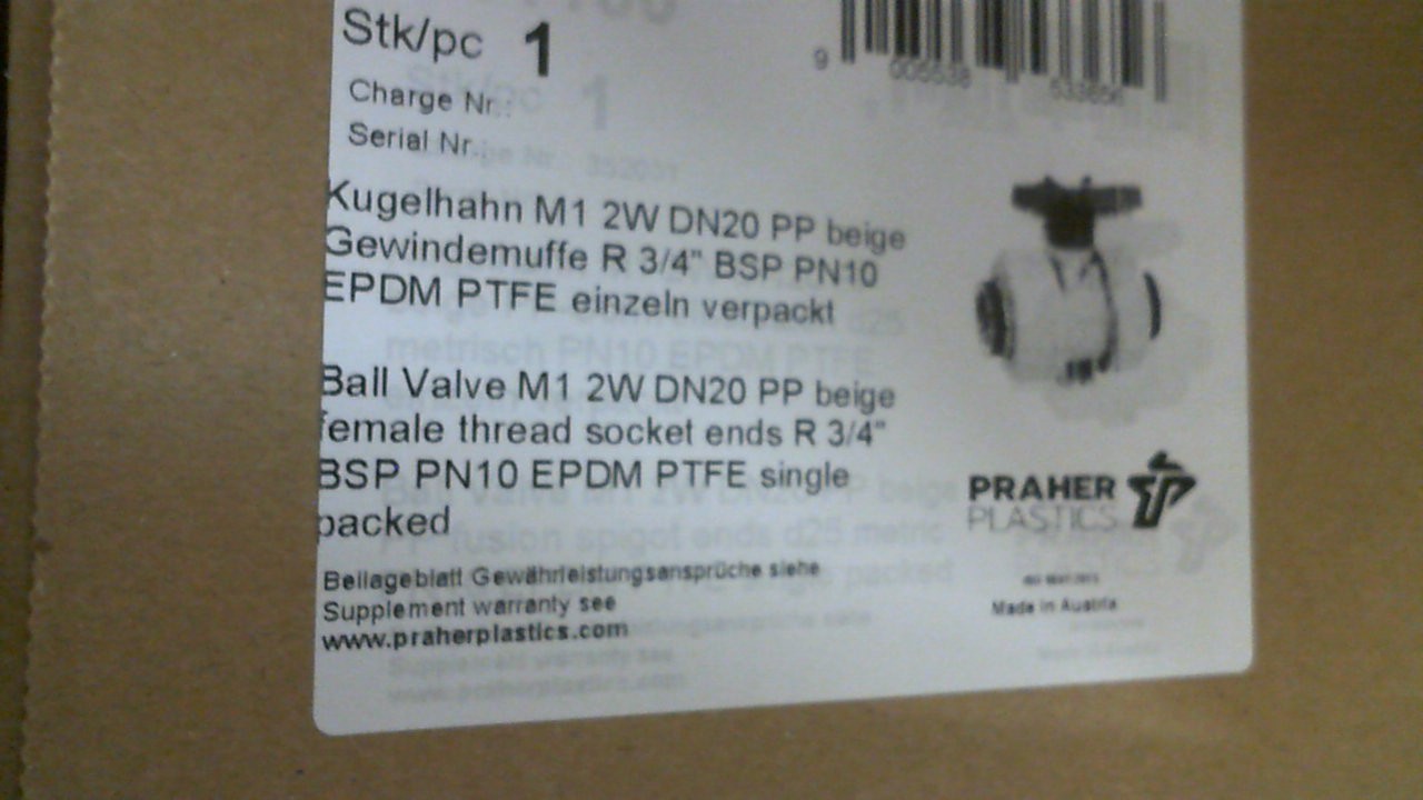 M1 PP 3/4"