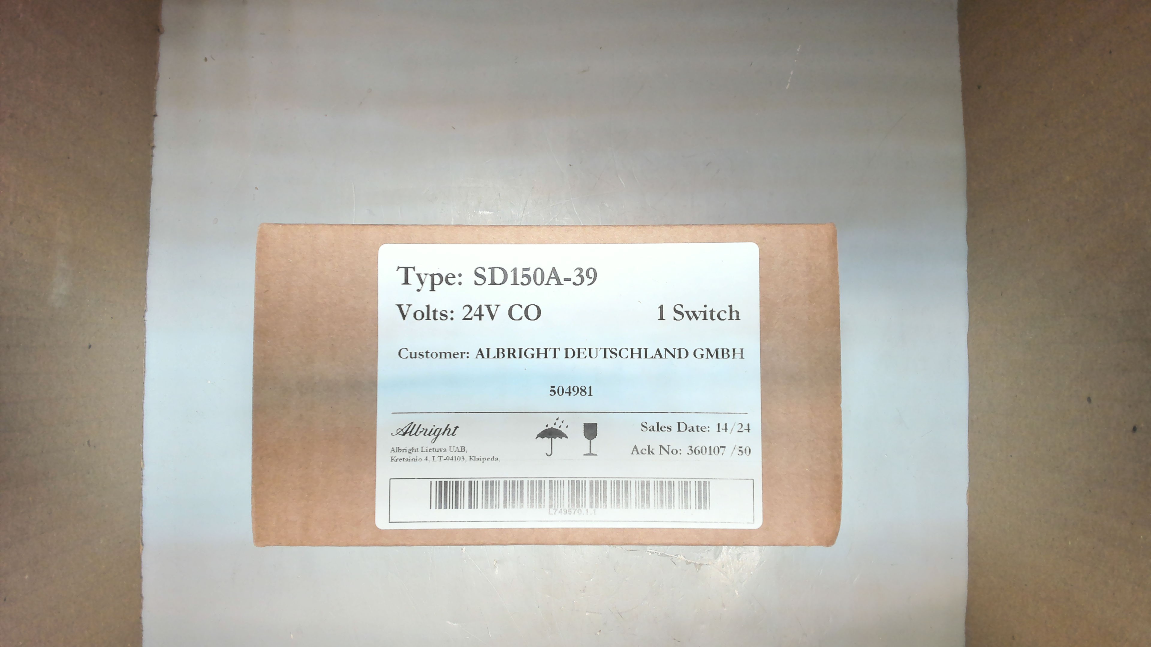 SD 150 A-39 24V CO
