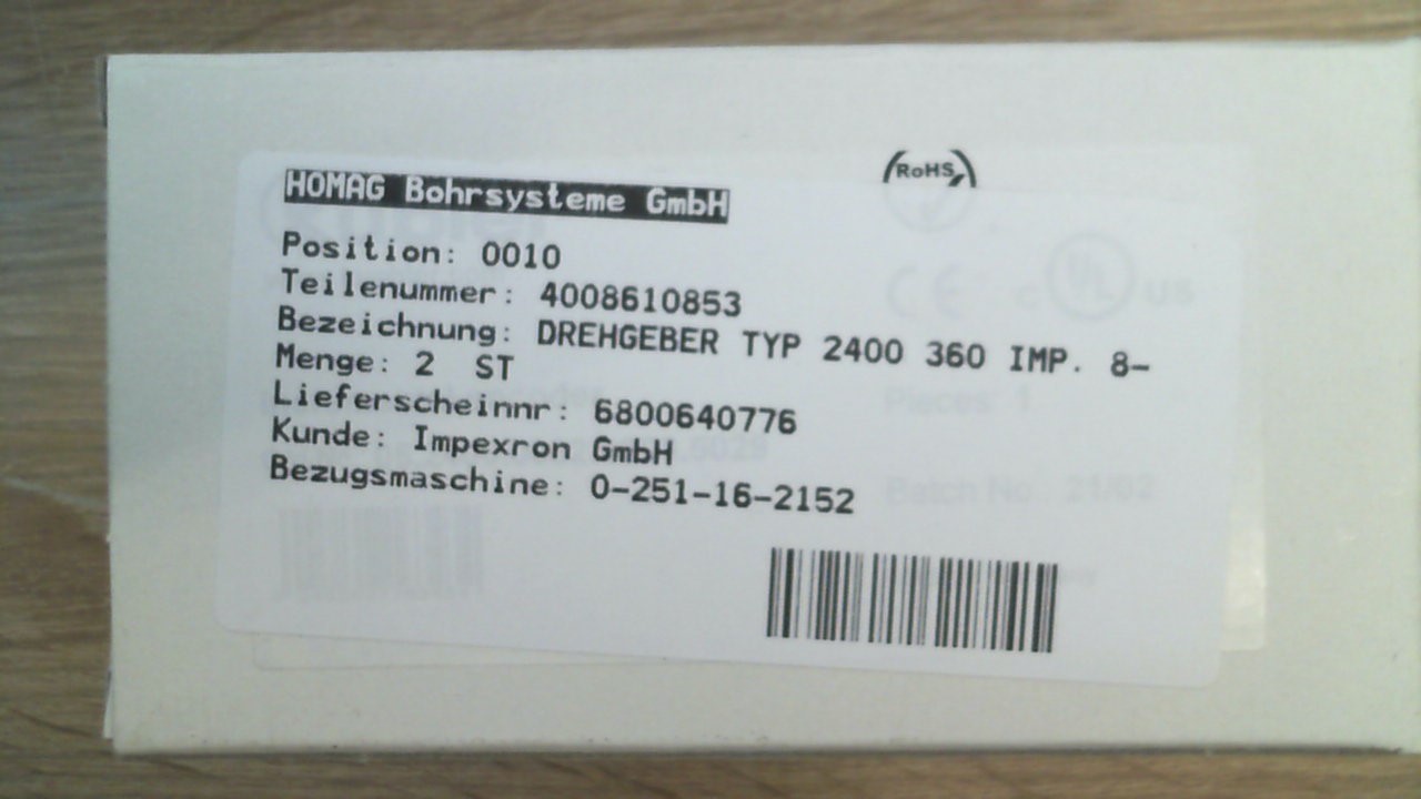 TYP 2400 360 IMP. 8-30 V DC