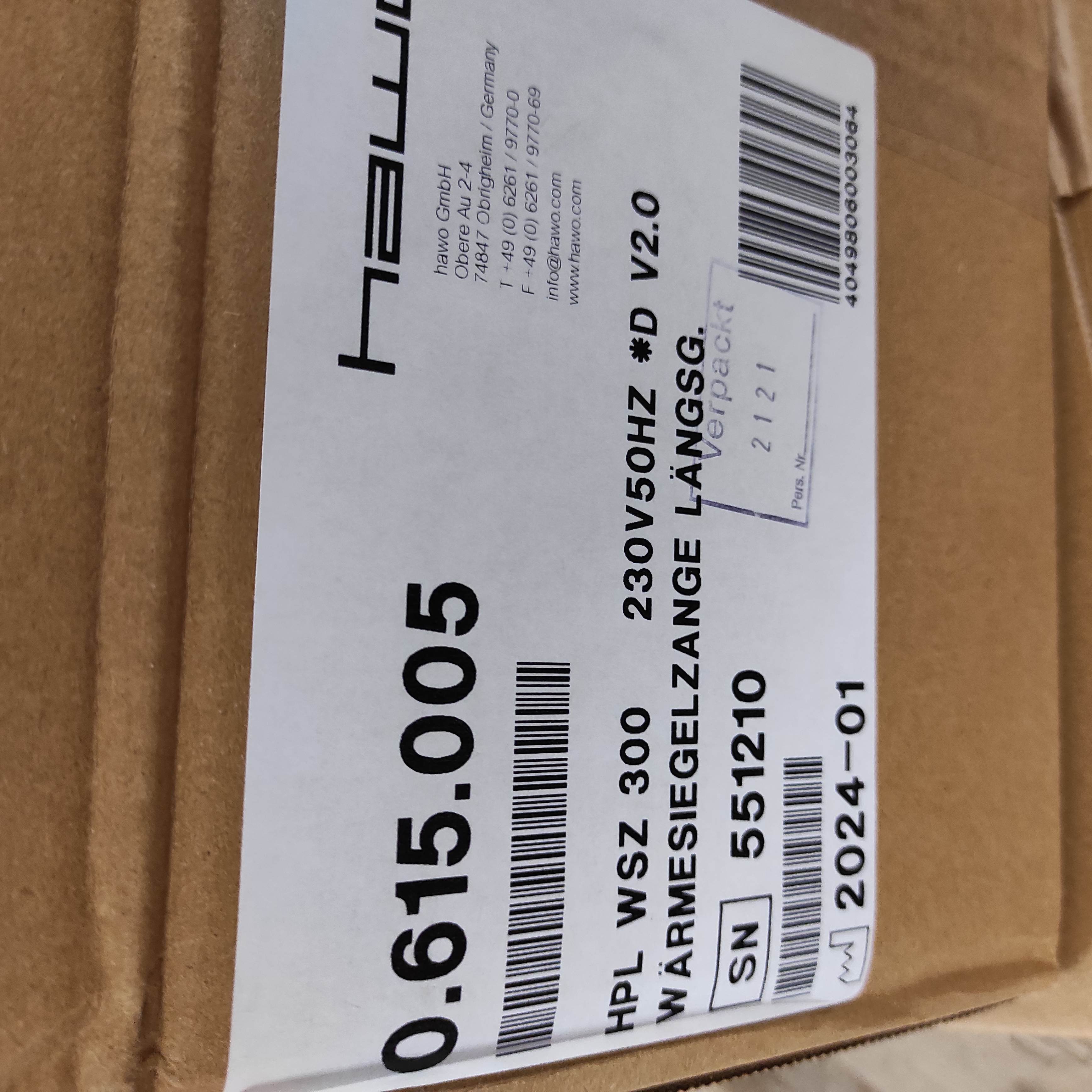 0.615.005 / HPL WSZ 300