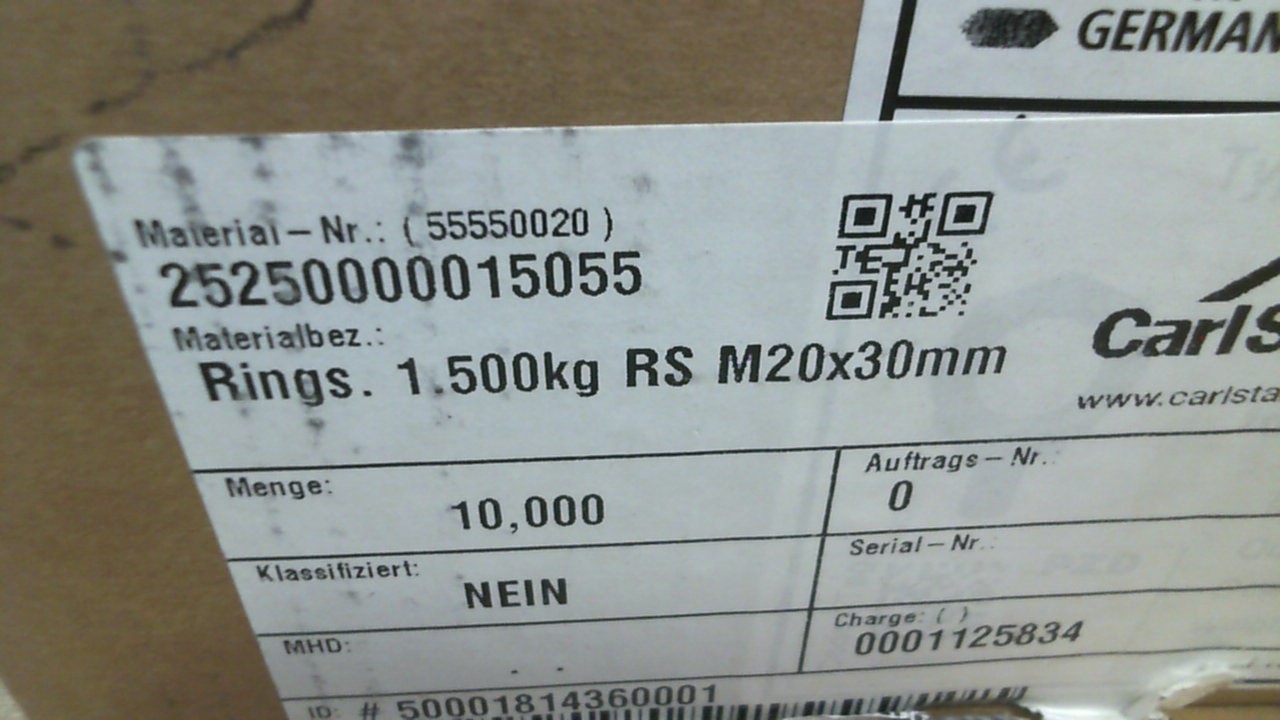 RS M20x30mm 1.500kg