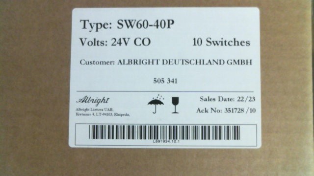 505341 SW 60-40 P 24V CO
