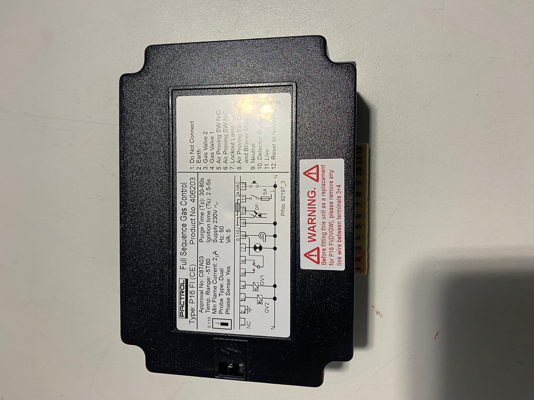 406203 | P 16 FI ( CE) | PAC40070