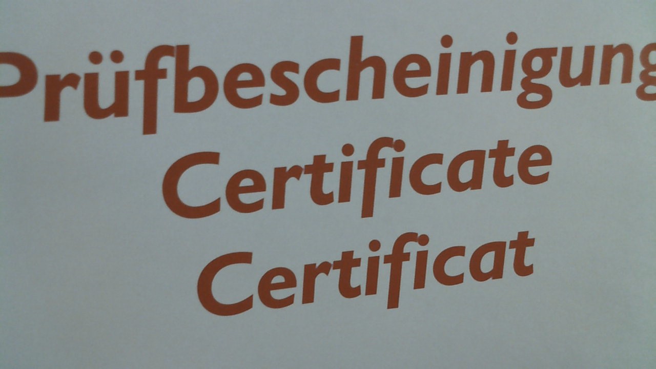 Inspection certificate for DTX-4000