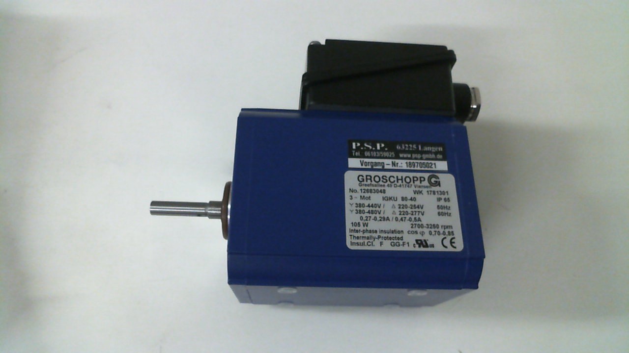 Motor only IGkU 80 40 2pole to suit VE31 gearbox