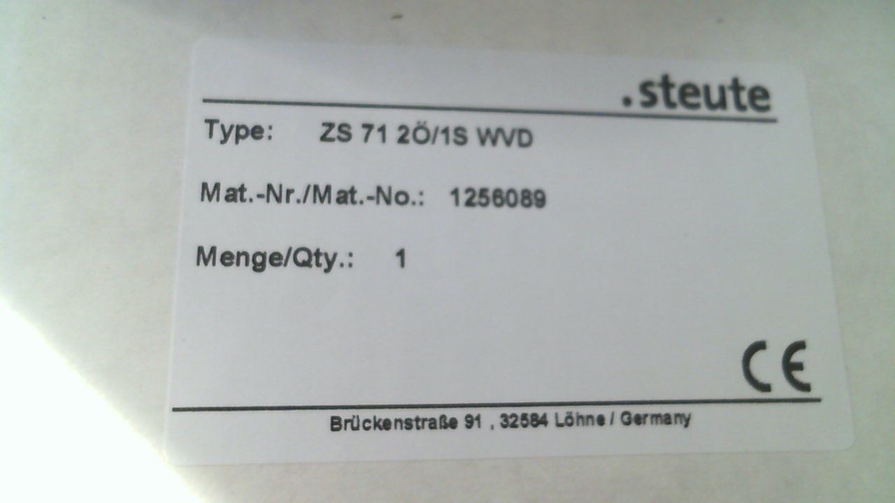 1256089 / ZS 71 2Ö/1S WVD 100N IP67 -40°C EXTREME