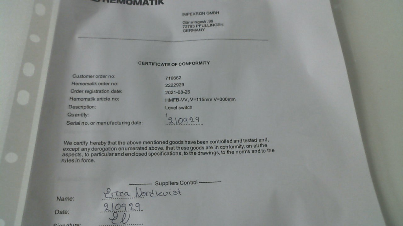 CERTIFICATE OF ORIGIN
