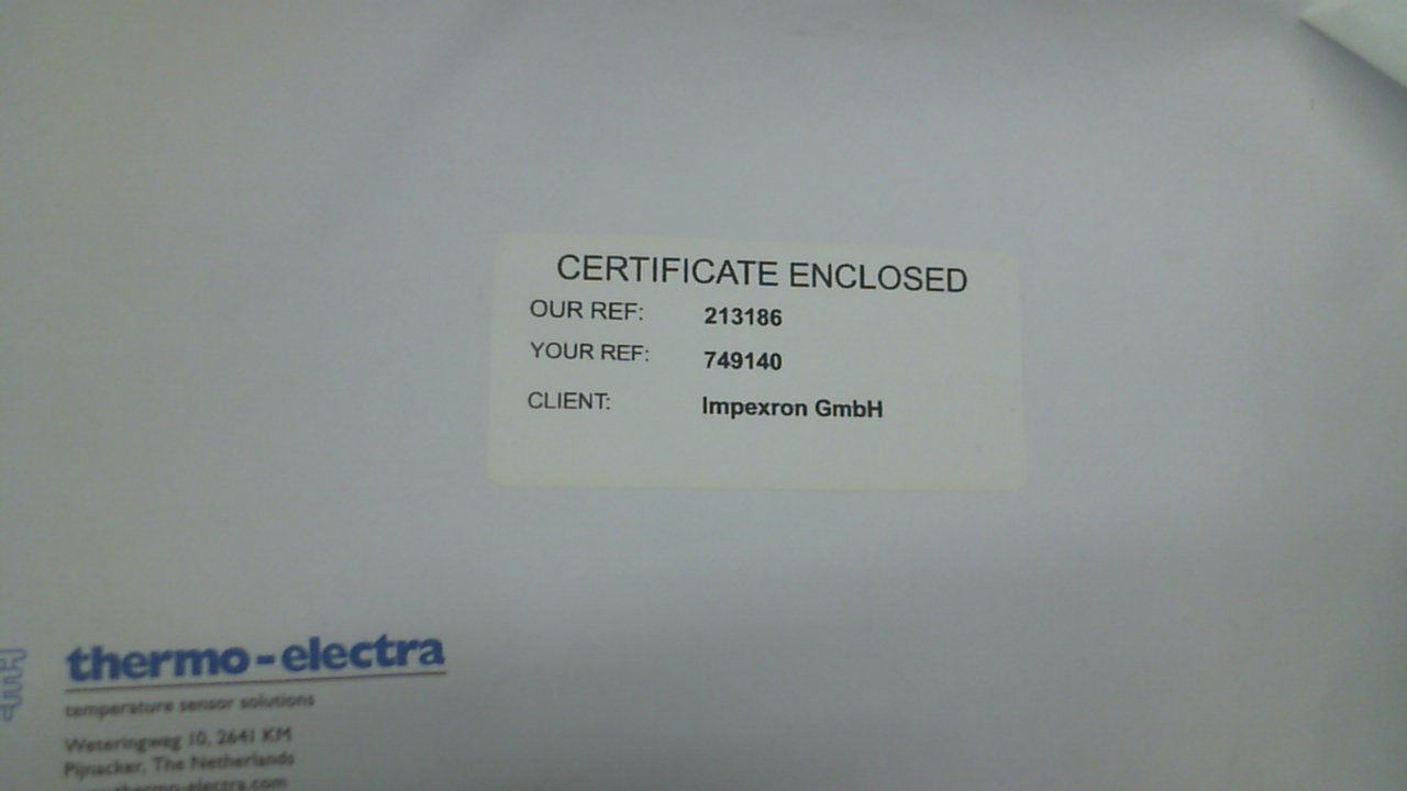 Certificate of origin