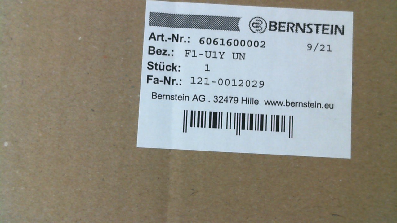 P/N: 6061600002 Type: F1-U1Y UN