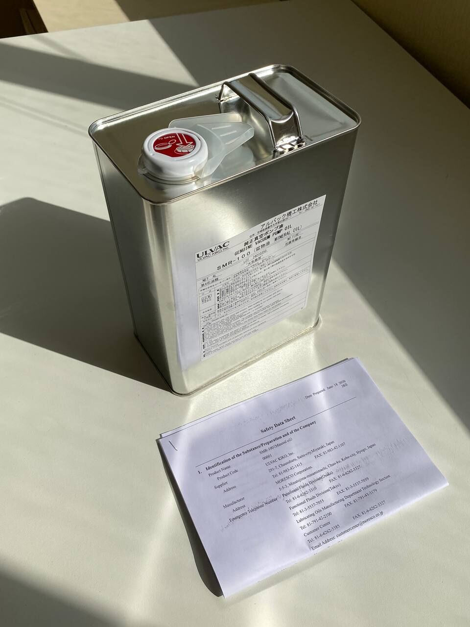 SMR­100 Mineral Oil 4 L