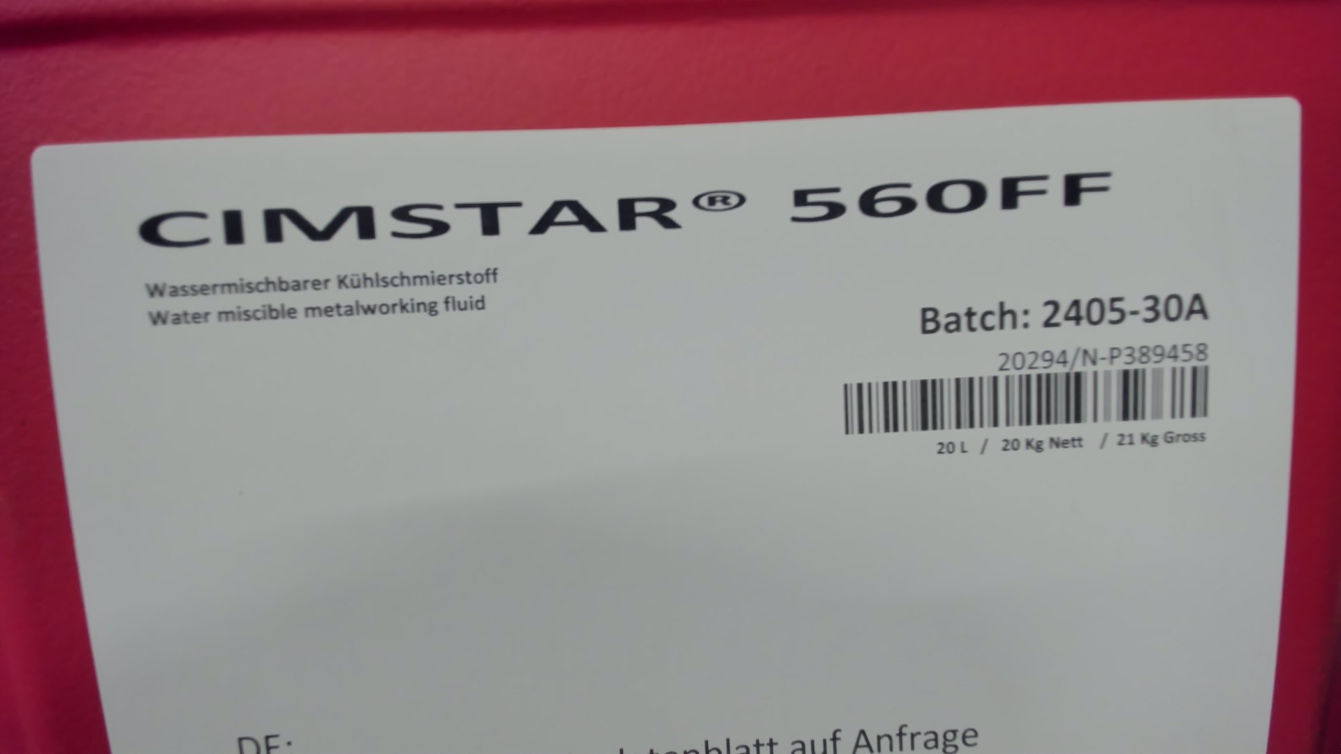 CIMSTAR 560FF (20 Liter)