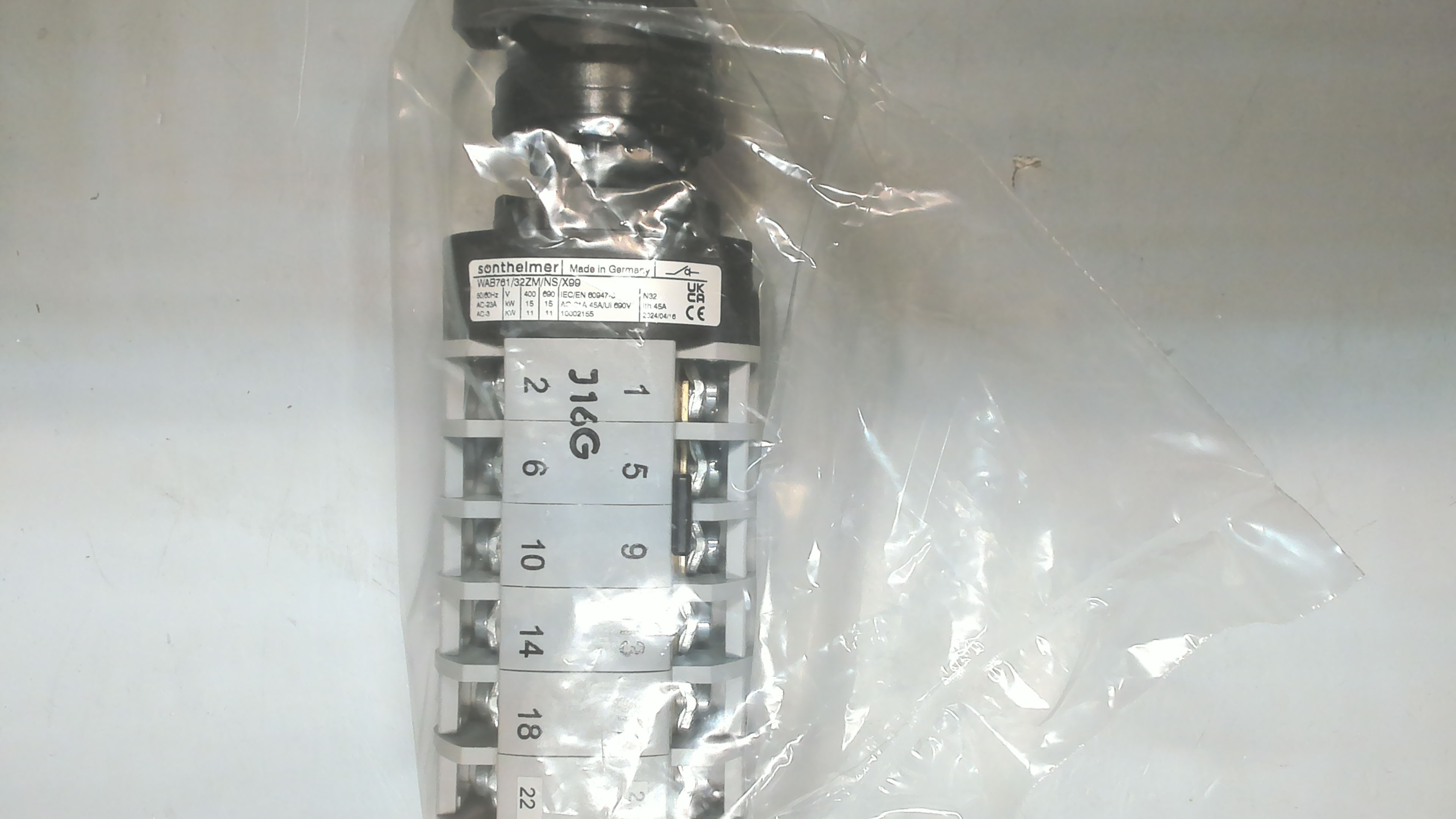 P/N: 10002155, Type: WAB761/32ZM/NS/X99