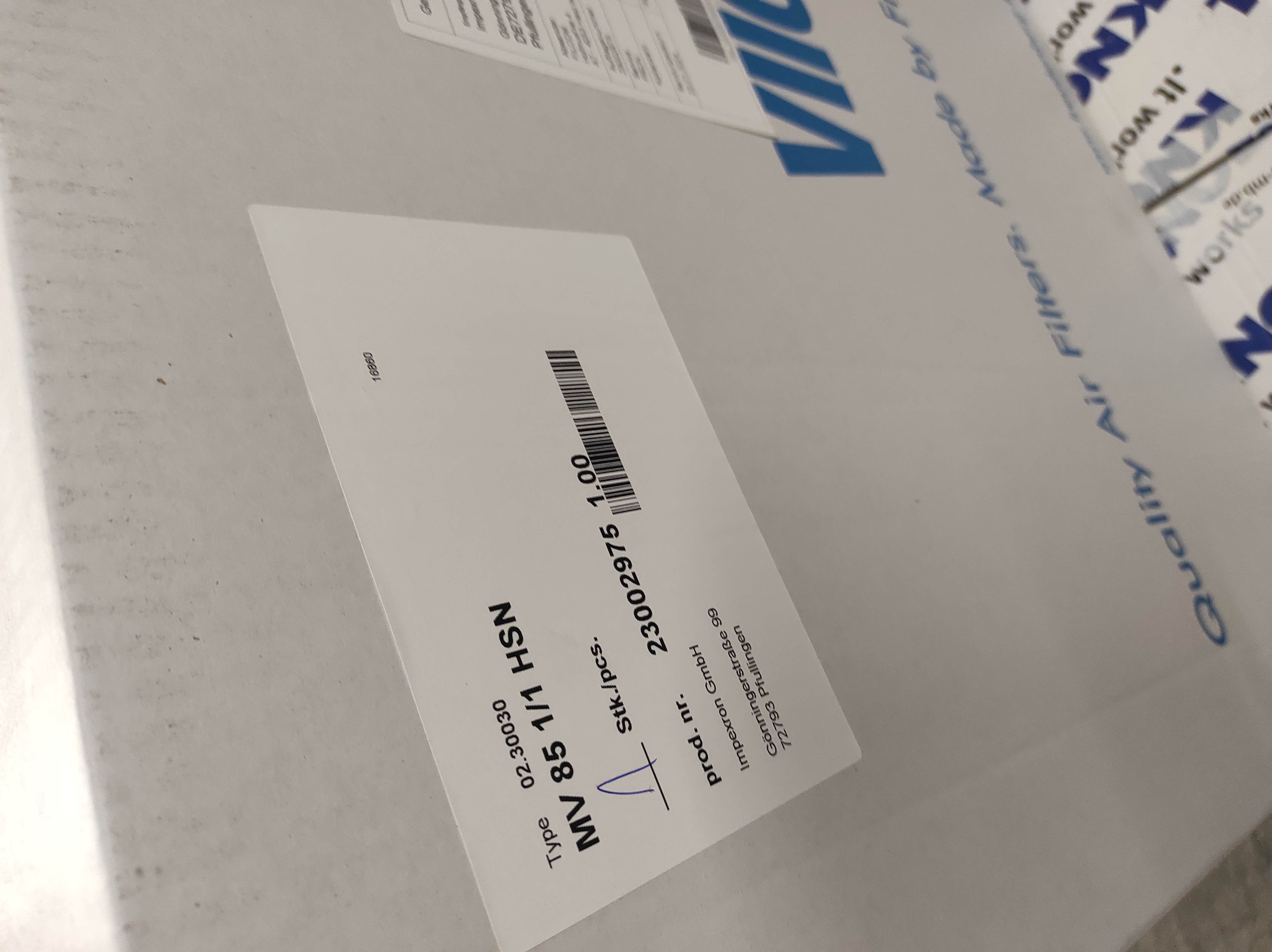MV 85 1/1 HSN (Art-Nr. 02.30030 )