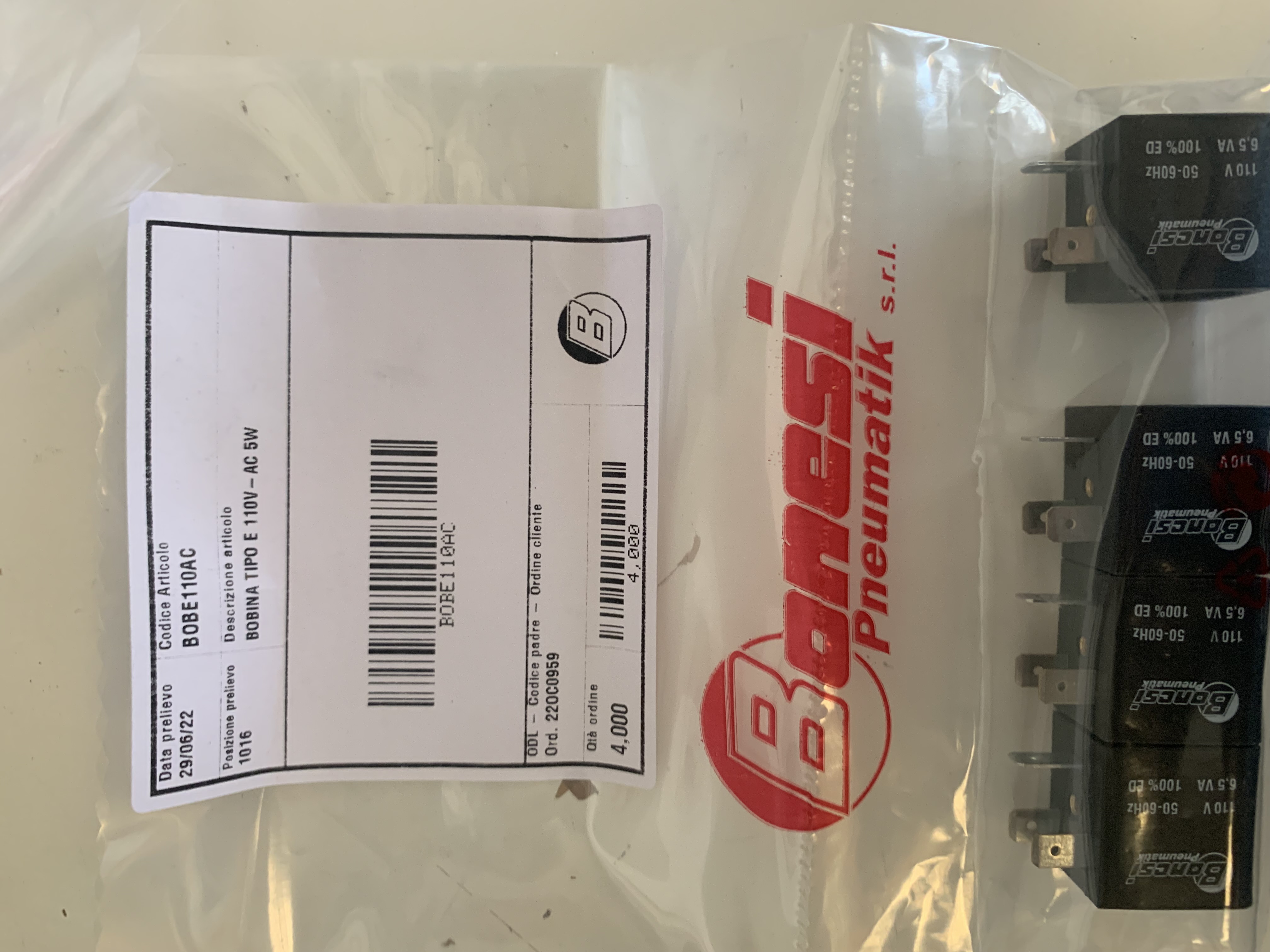 BOBE 110 V/50 Hz 