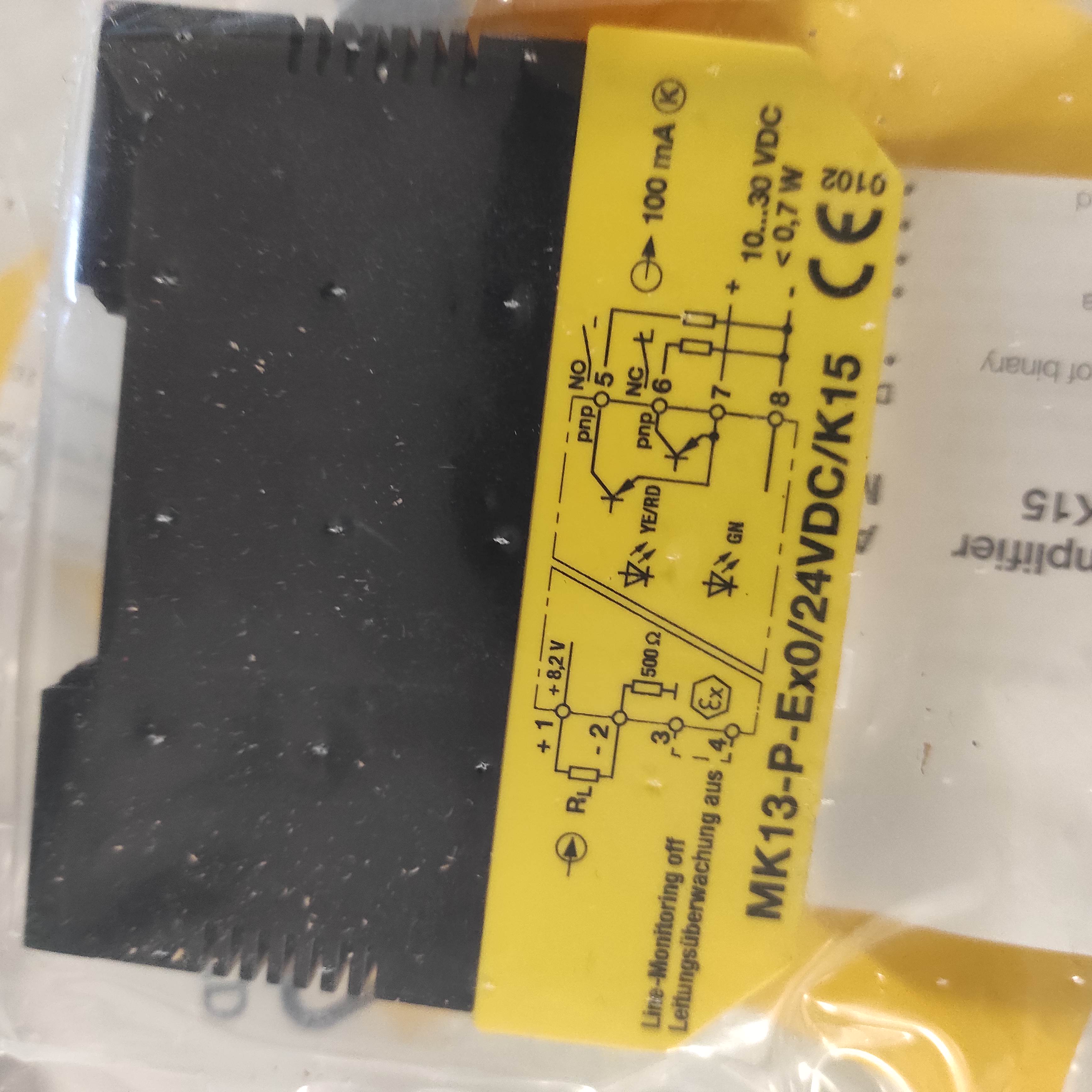 Typ: MK 13-P-Ex0/24V DC/K15 / 9279/1
