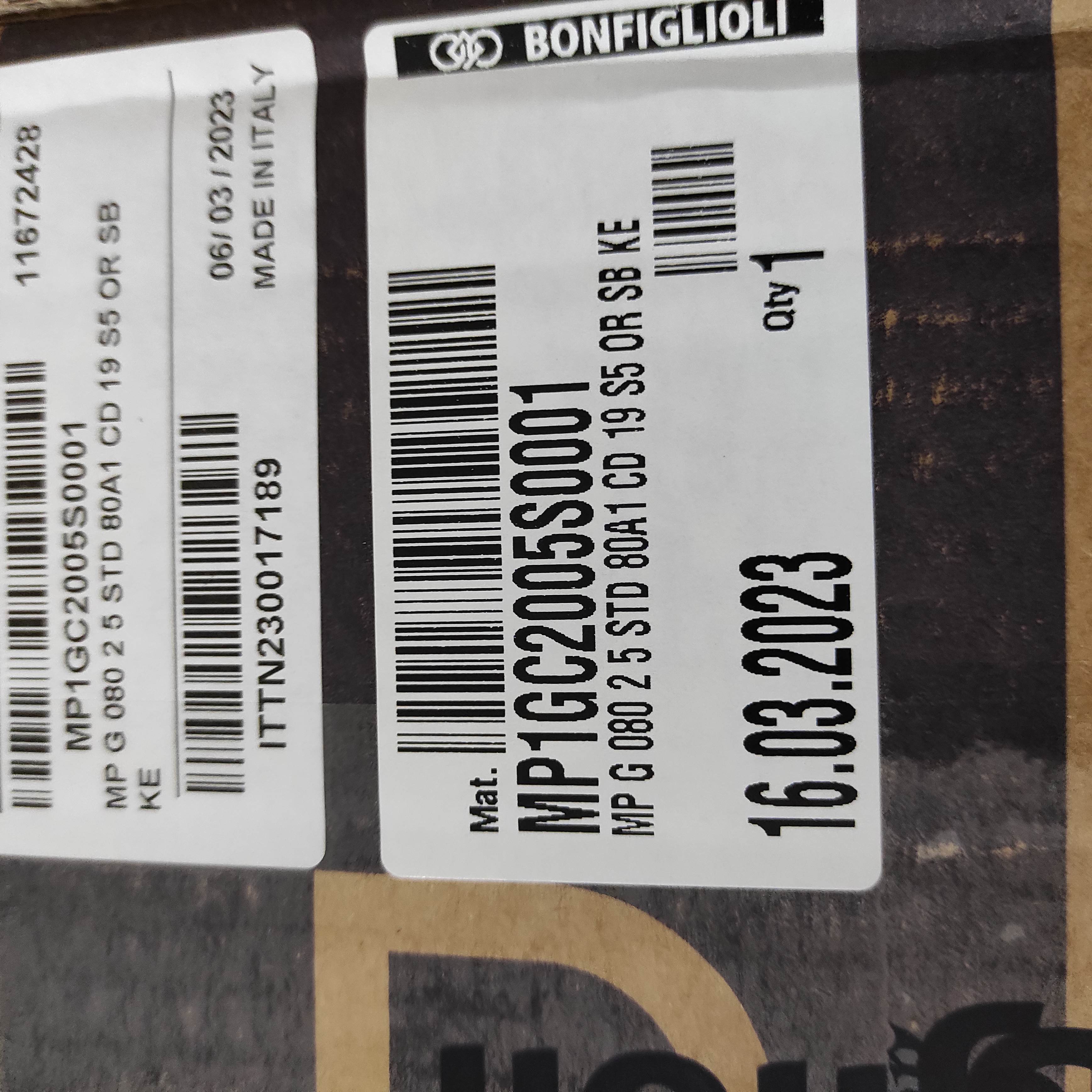 G 080 2 5 STD 80A1 CD 19 S5 OR SB KE