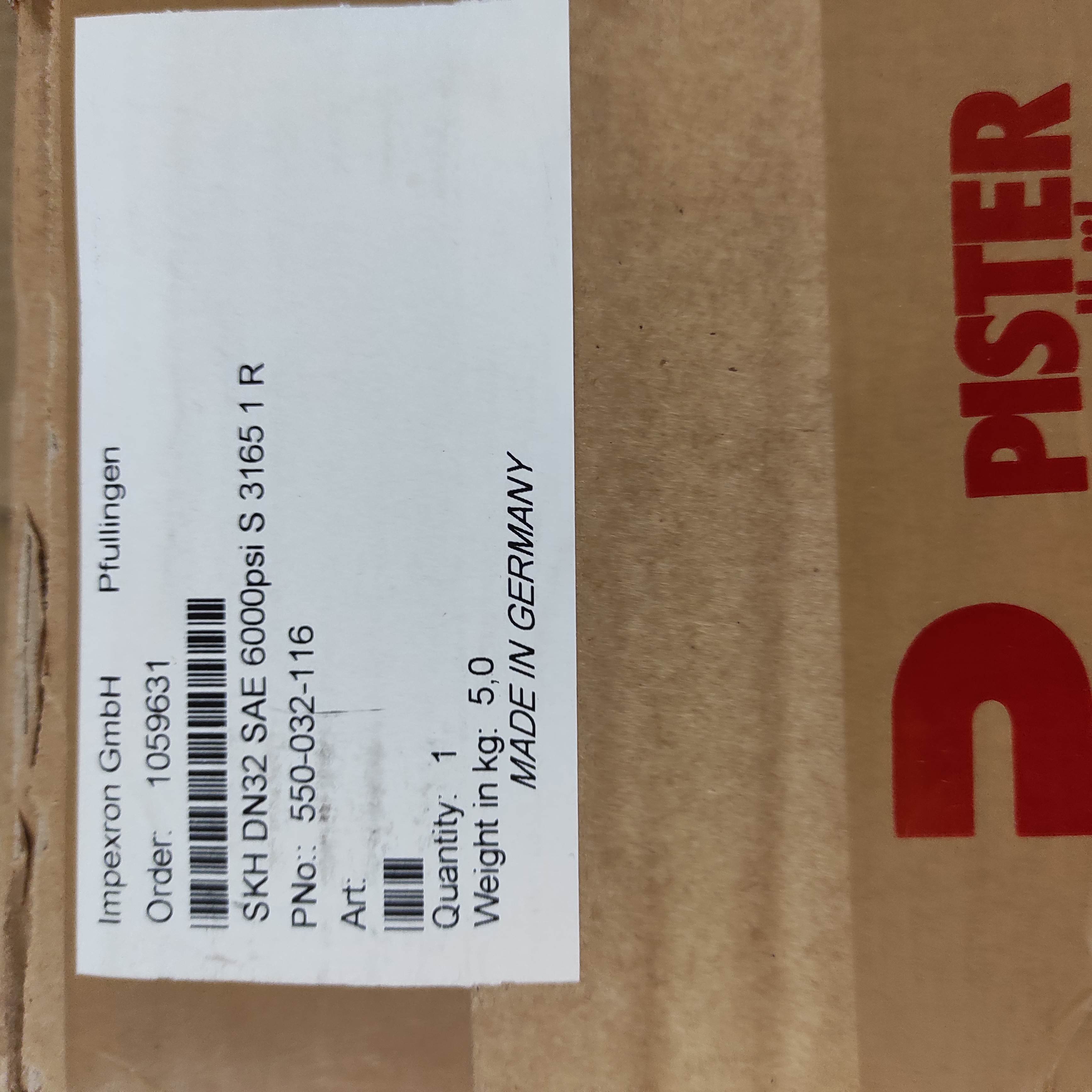 SKH DN32 SAE 6000psi S 3165 1 RA / 550-032-116
