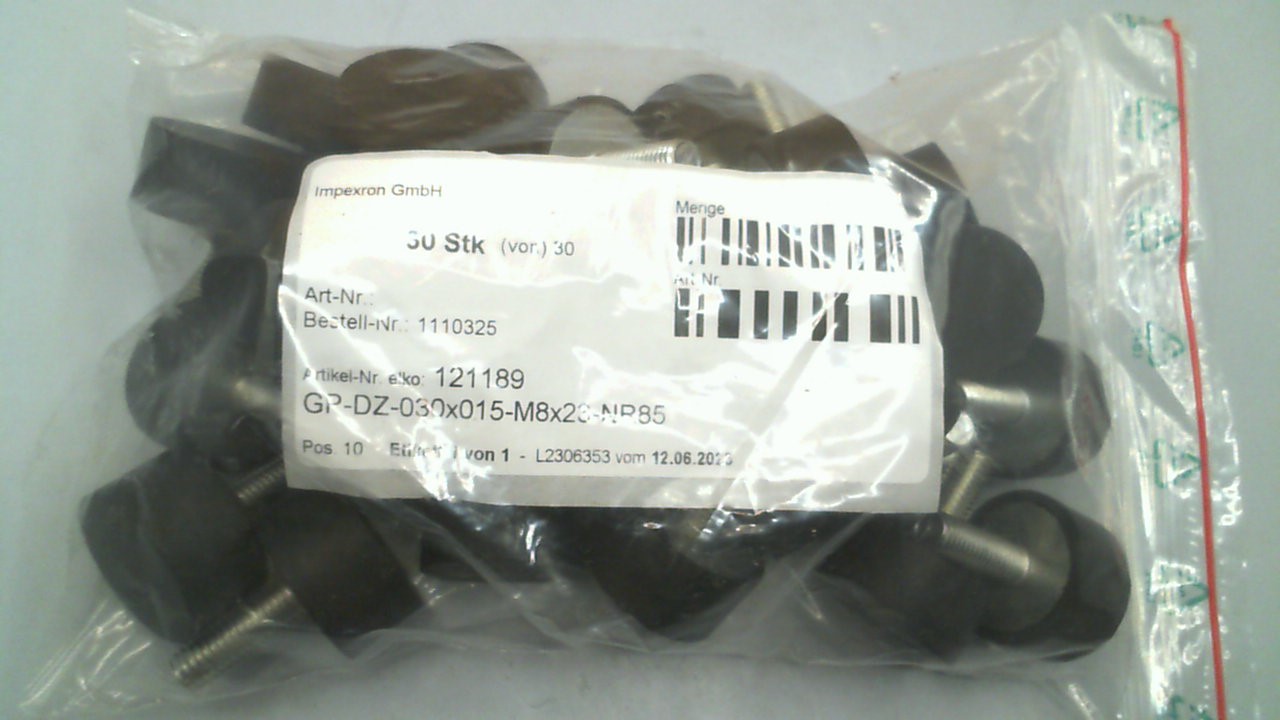 GP-DZ-TYP D 030X015-M8X23-NR85
