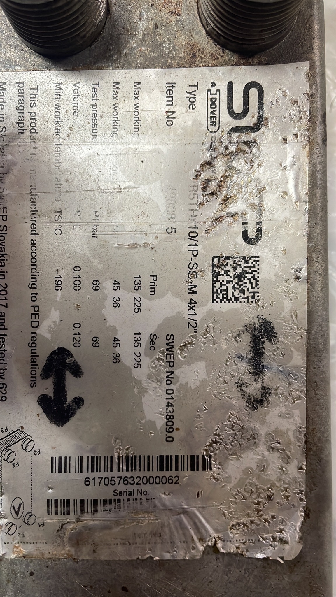 B5TH10/1P-SC-M 4X1/2" | 0143809.0