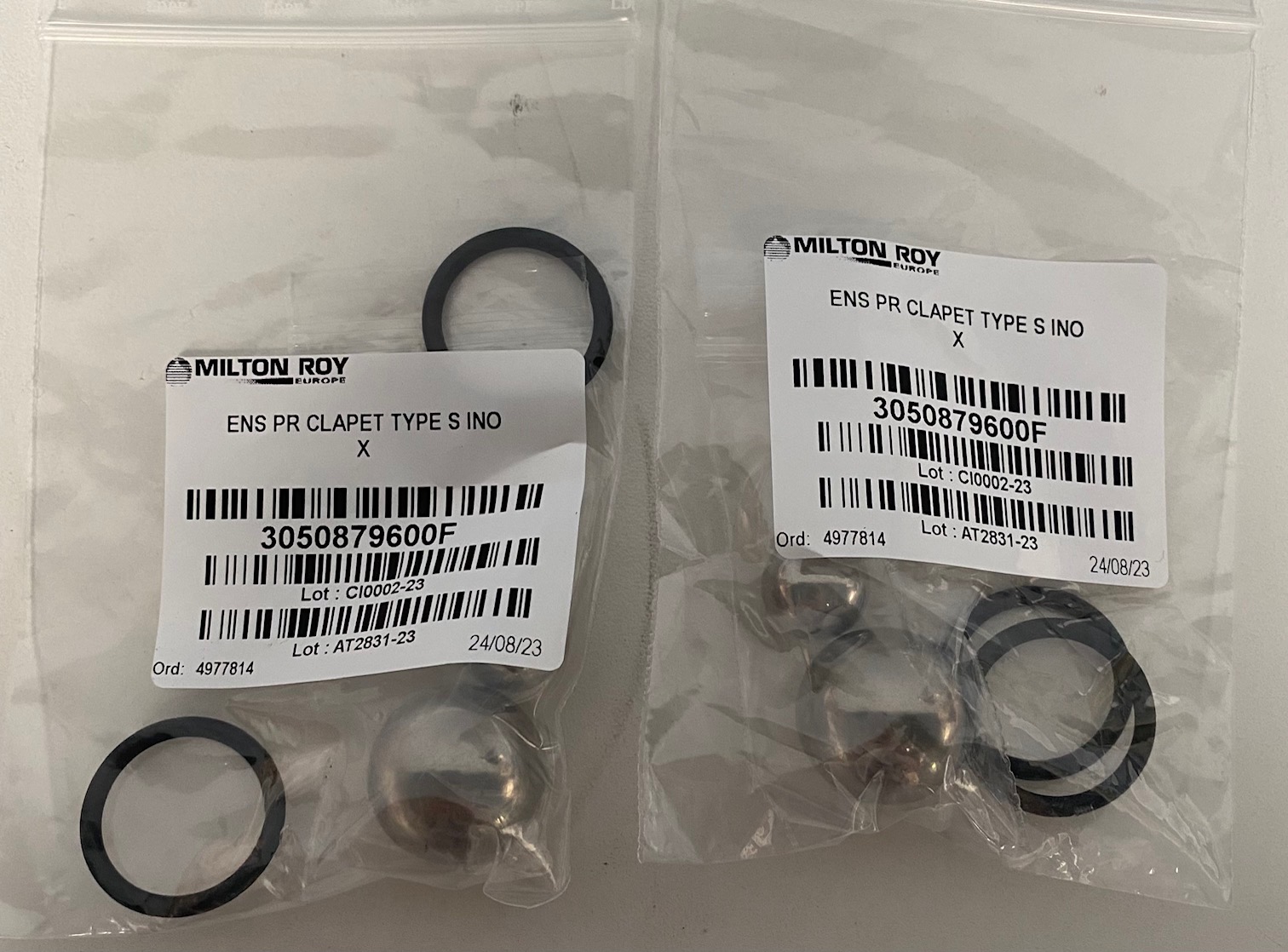 TYPE S VALVE MAINTENANCE KIT