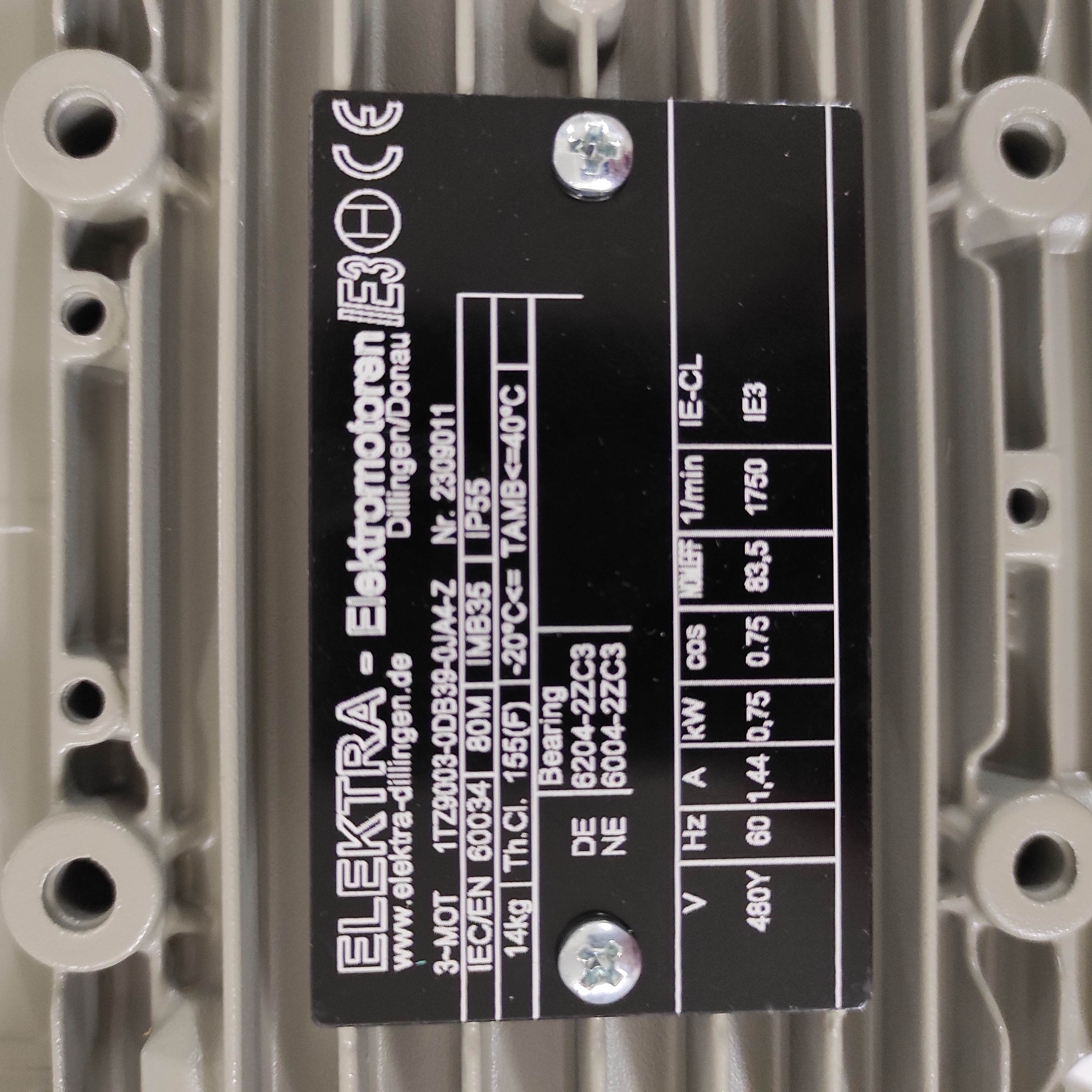 1TZ9003-0DB39-0JA4 0,75 kW 1800 1/min.