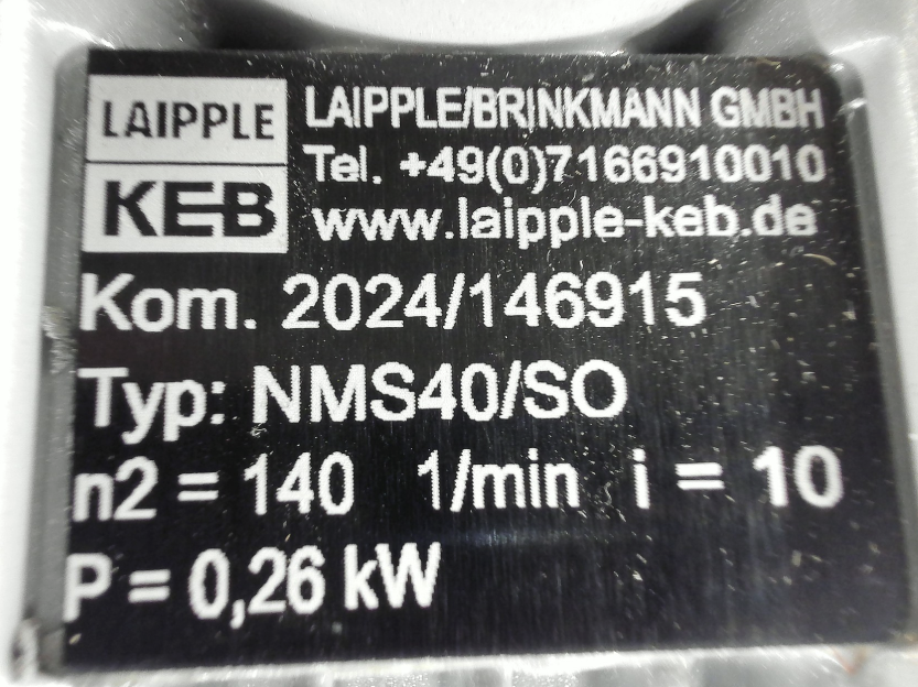Typ NMS40HU-10/1-63L/4A-IE2-TB-ST05