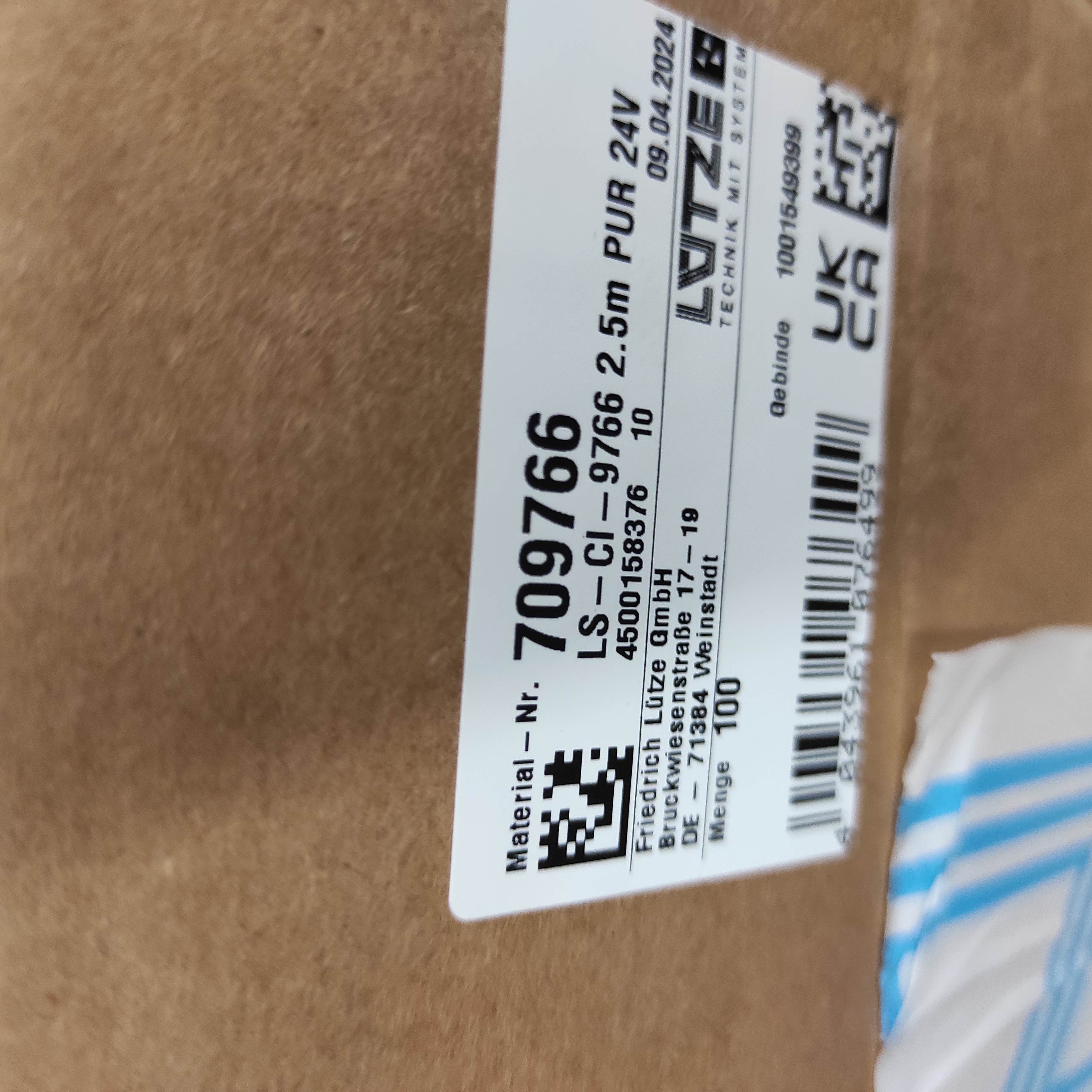 709766 / LS-CI-9766 2.5m PUR 24V