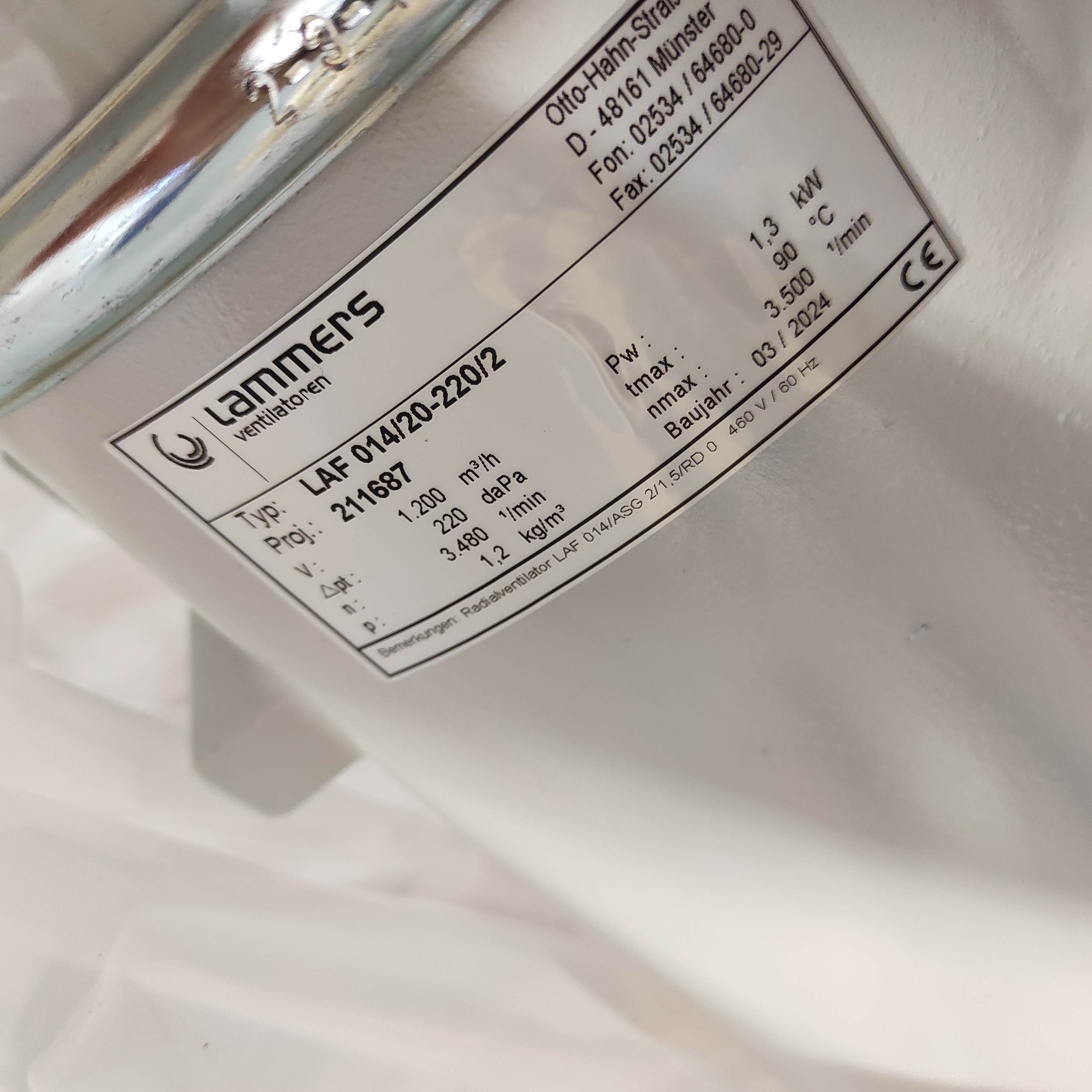 LAF 014/20-220/2-IE3 460V/60Hz