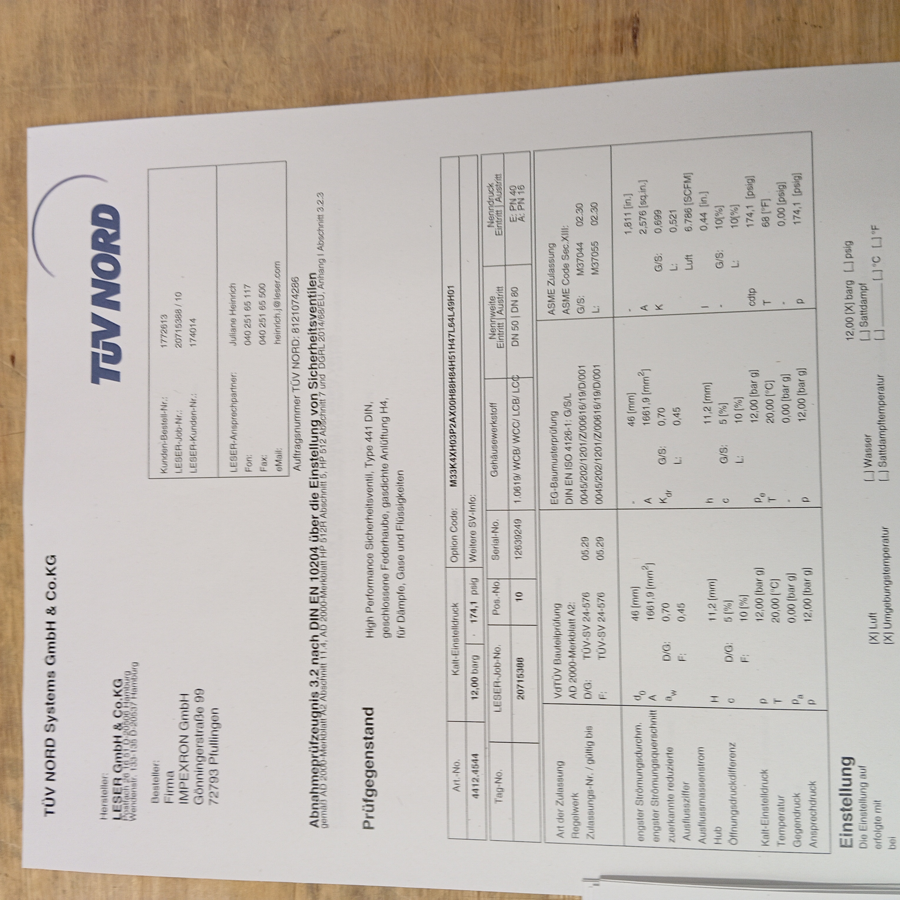 H03 Certificate