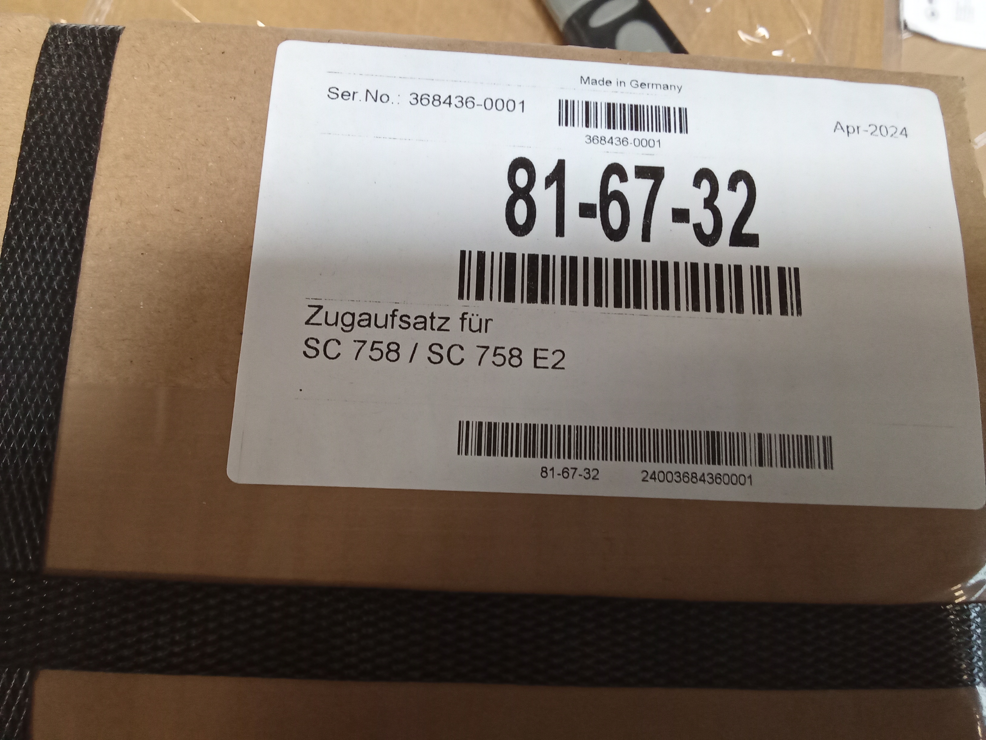 Adapter for KSV 13 (SC 758)