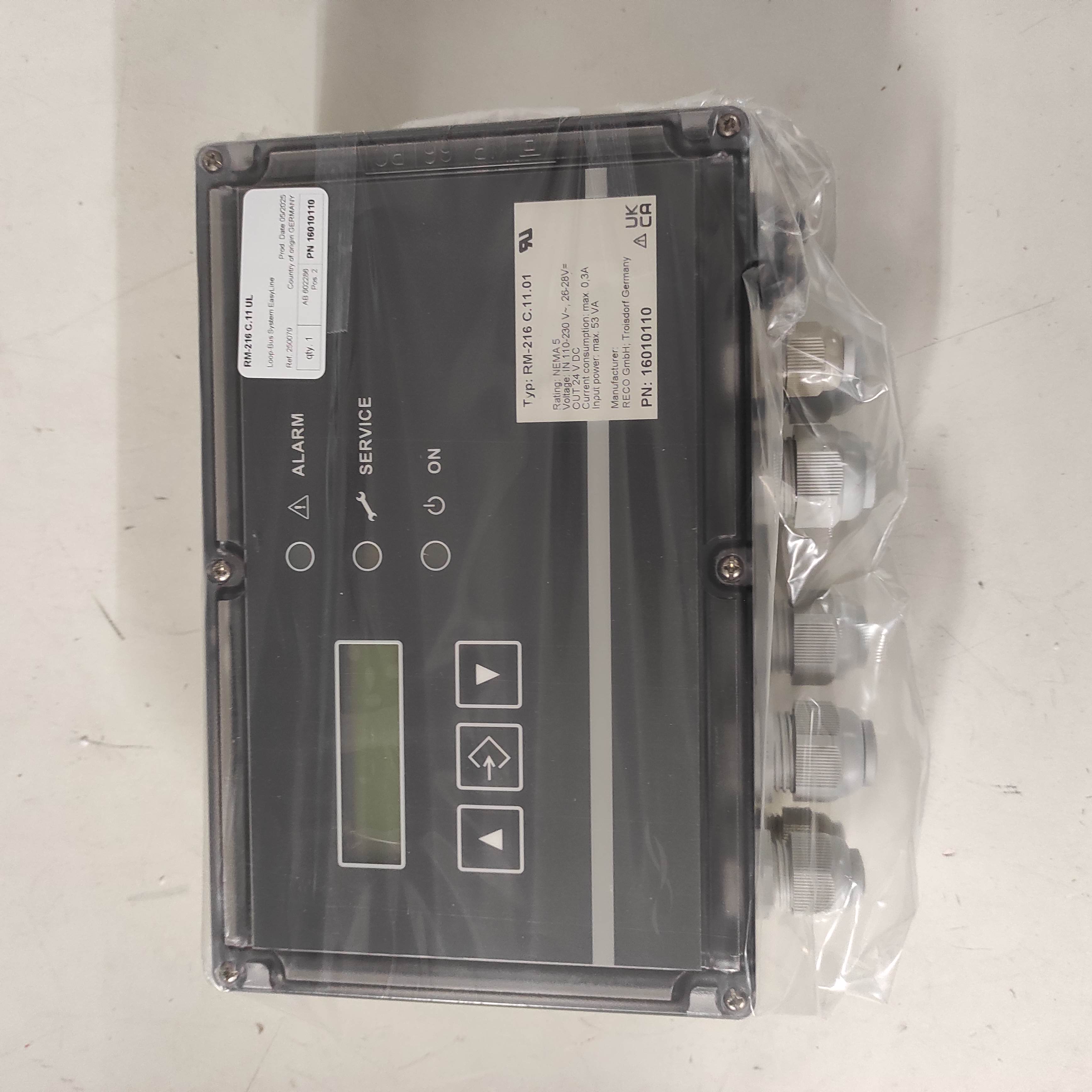 RM-216C.11.01 UL P/N 16010110