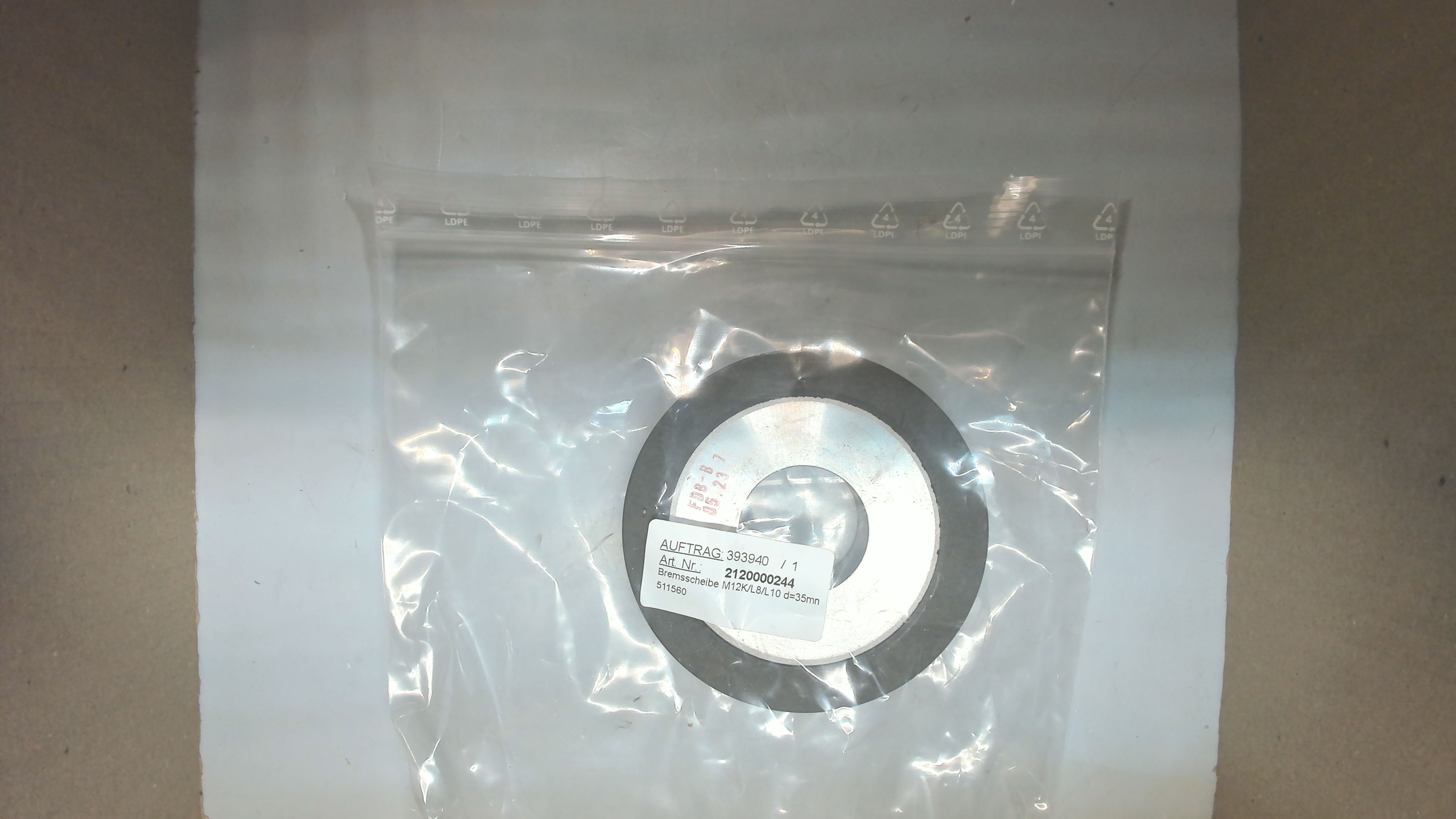 2120000244 Brake Disc M12K / disc kit for  2120000506