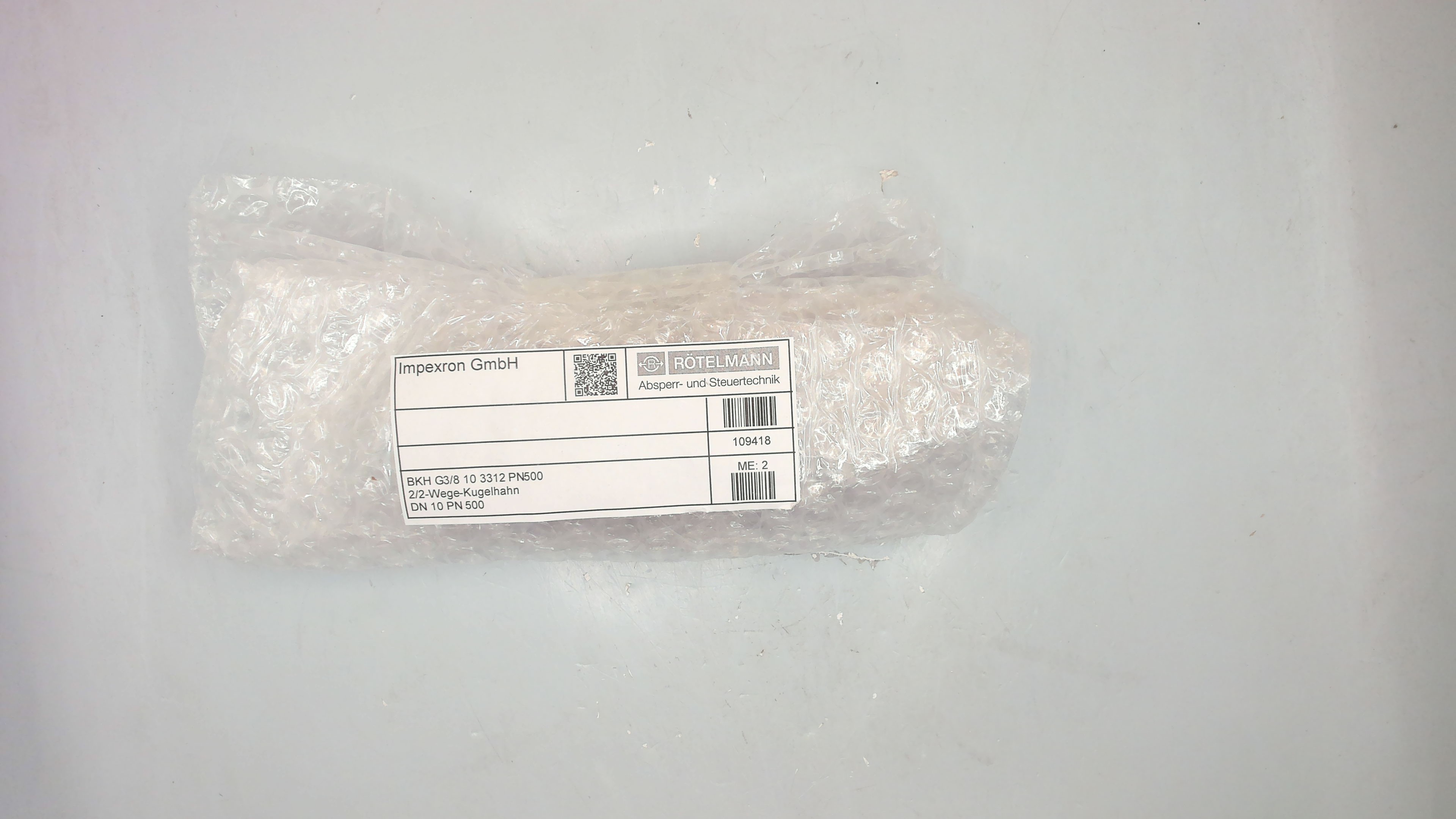 109418 / BKH G3/8 10 3312 PN500