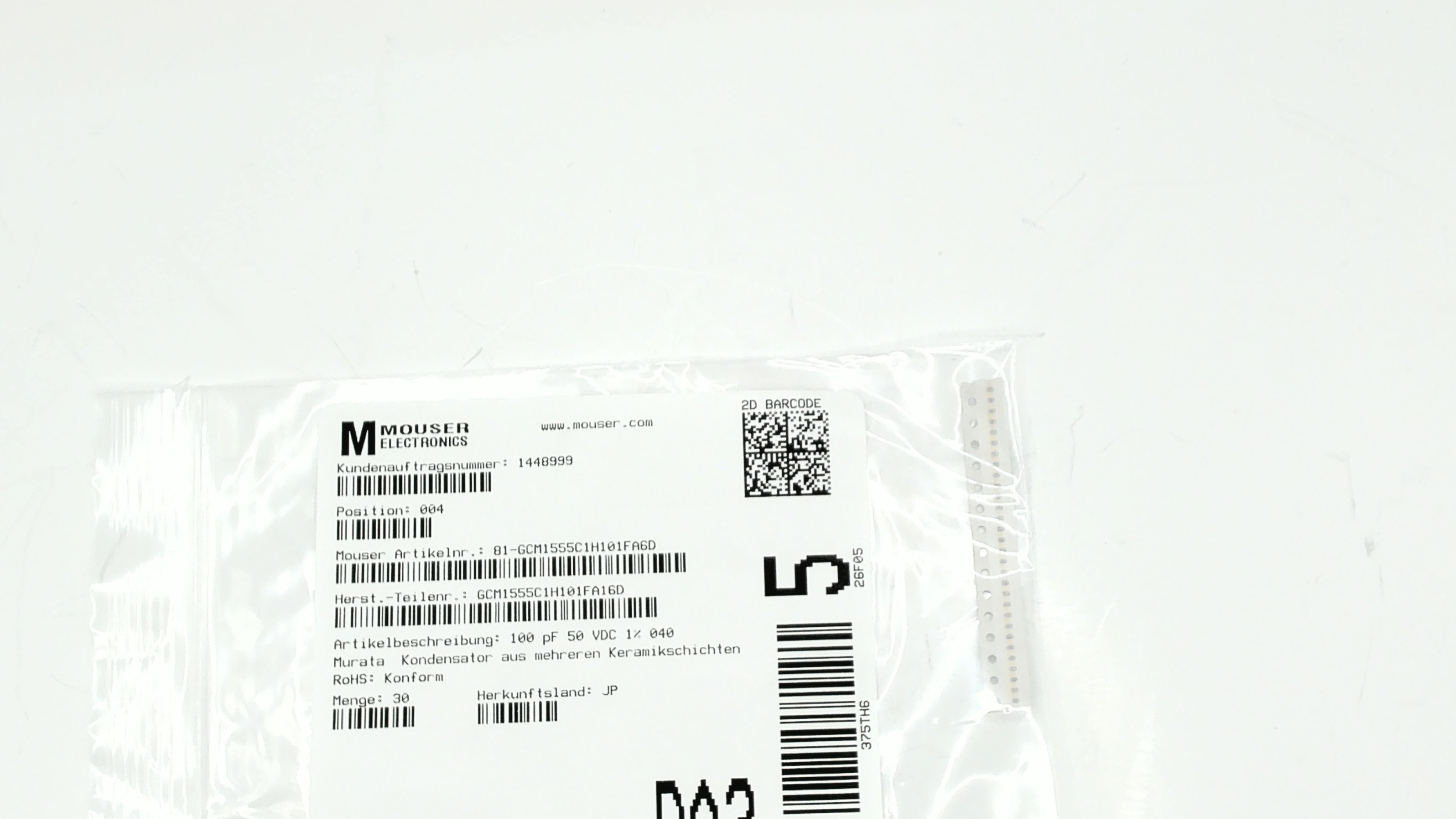 GCM1555C1H101FA16D