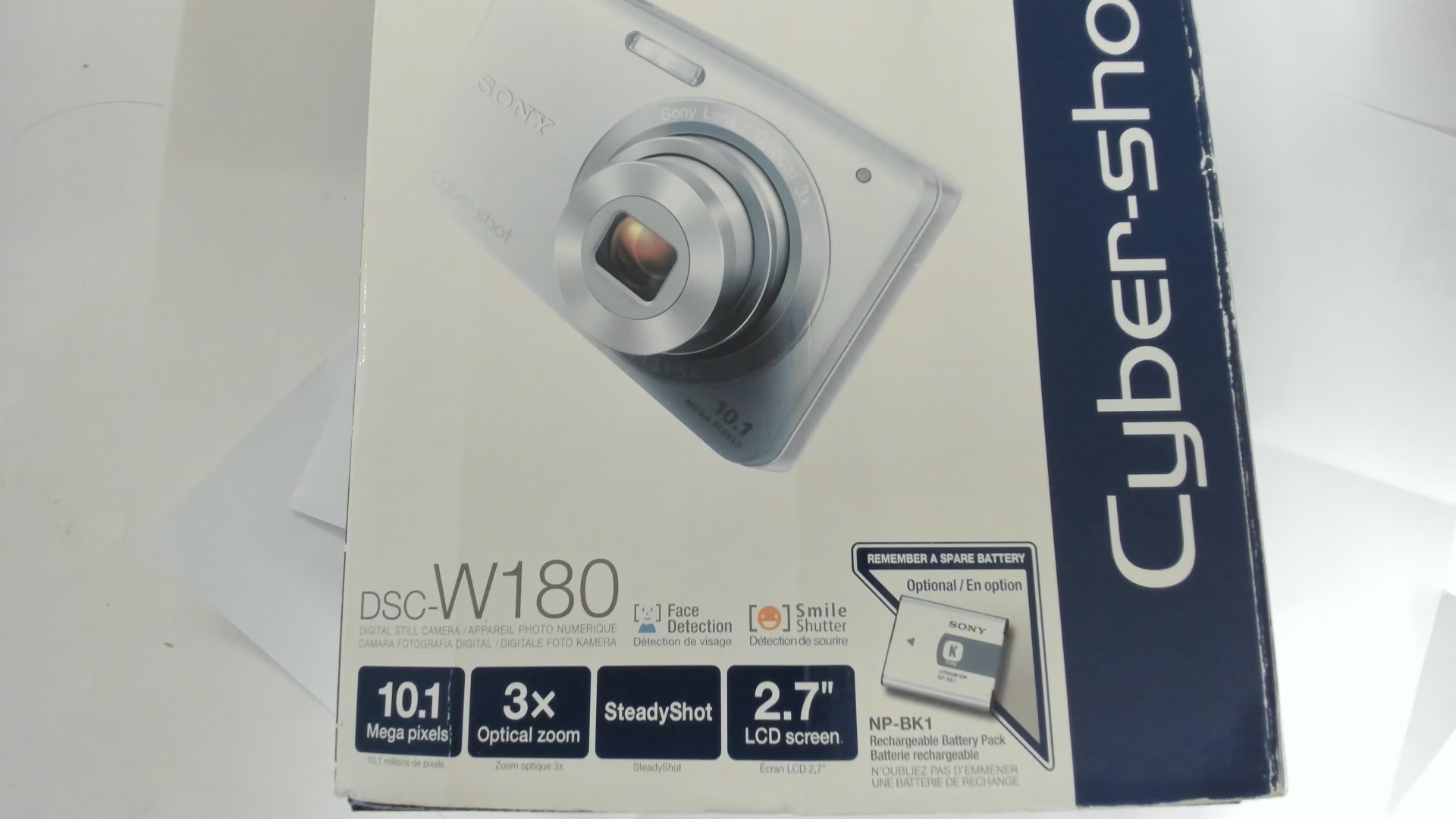 Sony Cyber Shot DSC W 180 rot 10,1 Mega Pixel