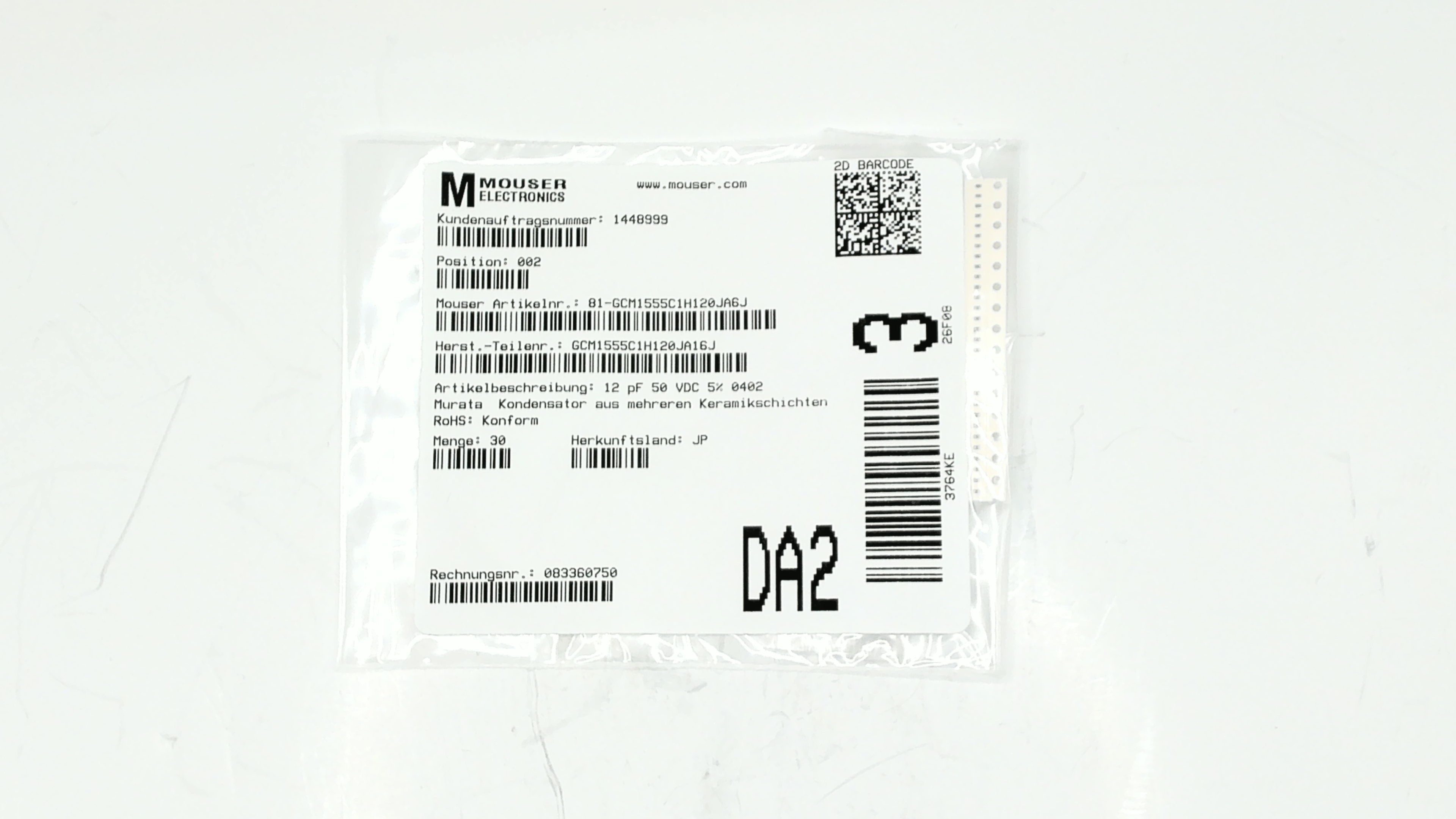 GCM1555C1H120JA16J