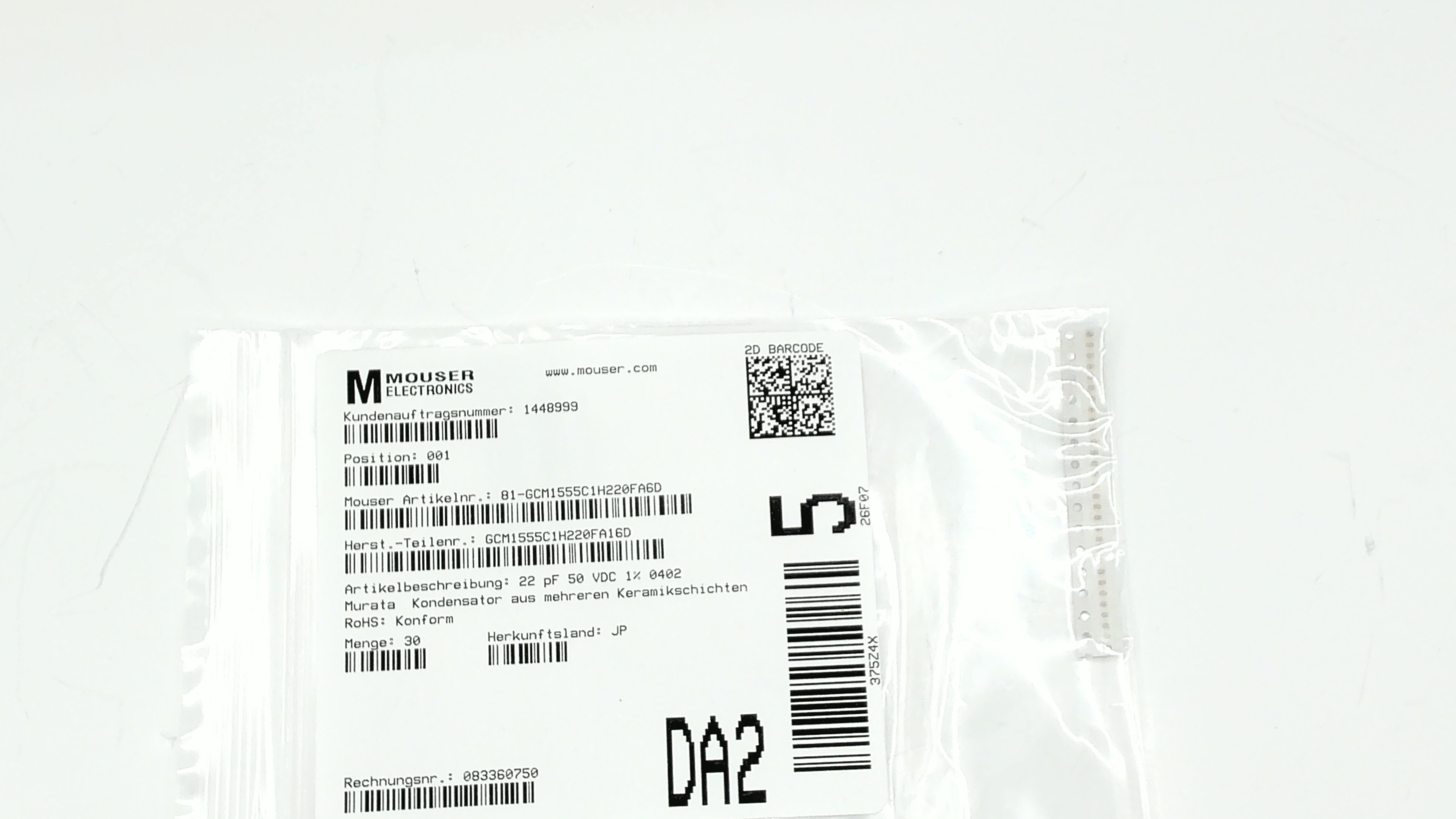 GCM1555C1H220FA16D