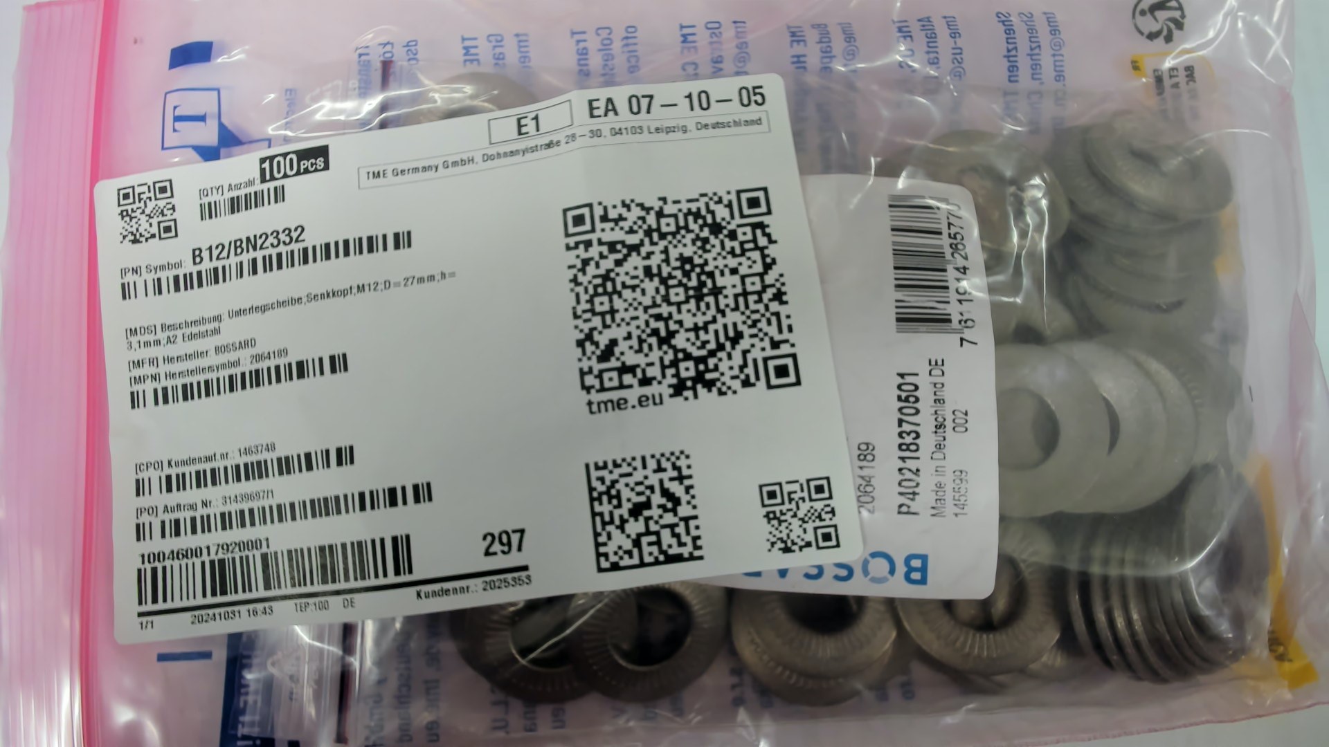 P/N: 2064189, Type: M 12 12,4/27 (BN2332)