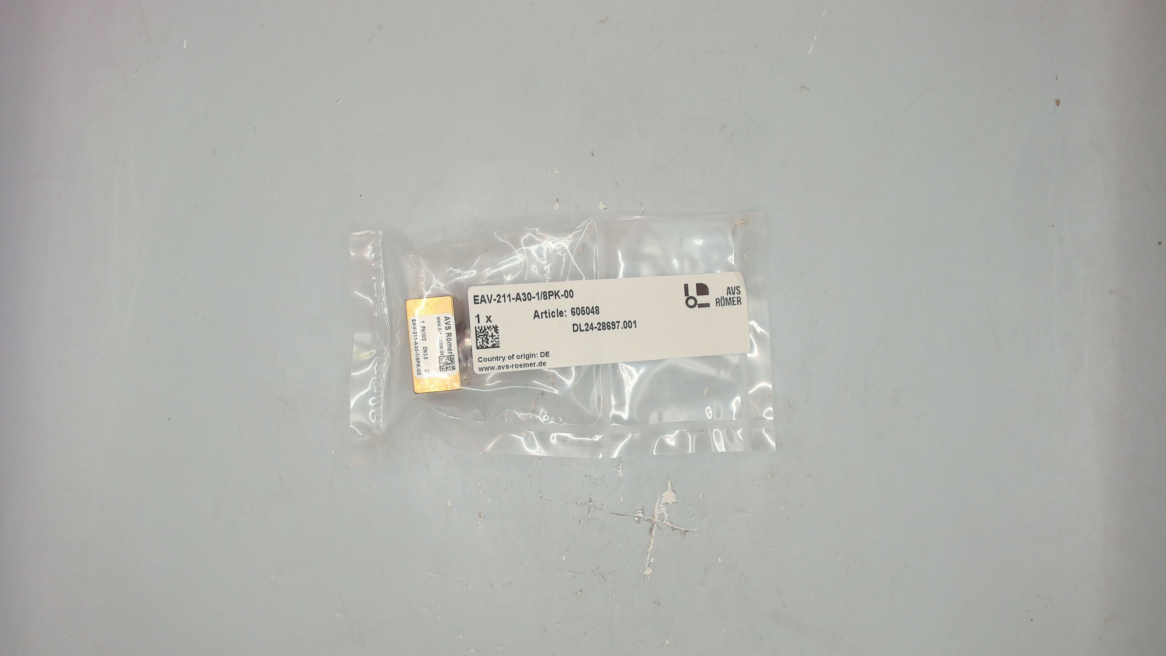 EAV-211-A30-1/8PK PN10/2 DN3,0 A
