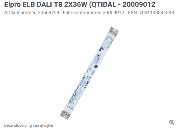 23568729/Elpro ELB DALI T8 2X36W (QTIDAL - 20009012