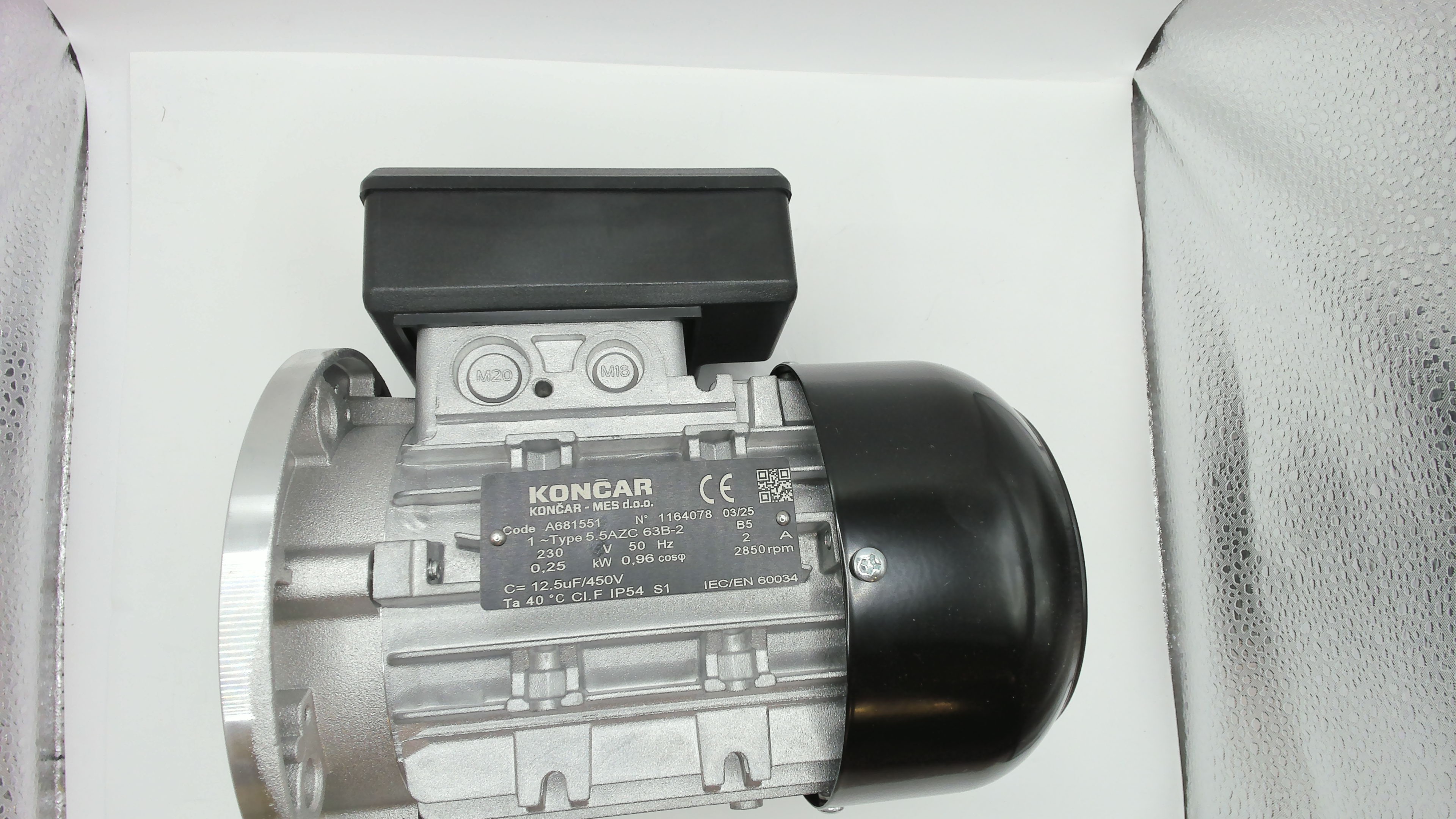 M 5.5AZC 63B-2 B5 230V 0.25KW